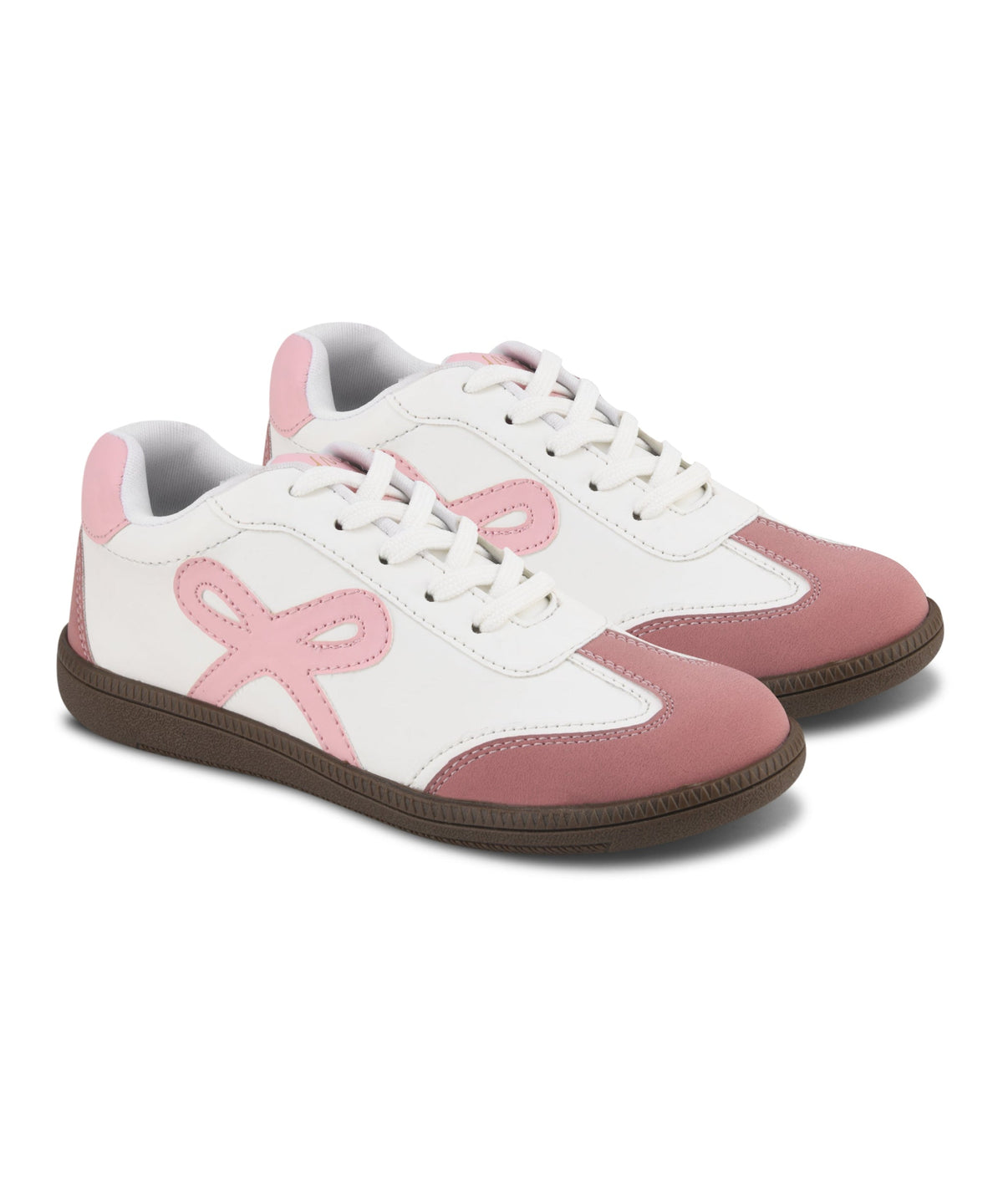 JM Looks Women's Sneakers Lace-Up Casual Sneakers for Girls, Bow Ribbon Design