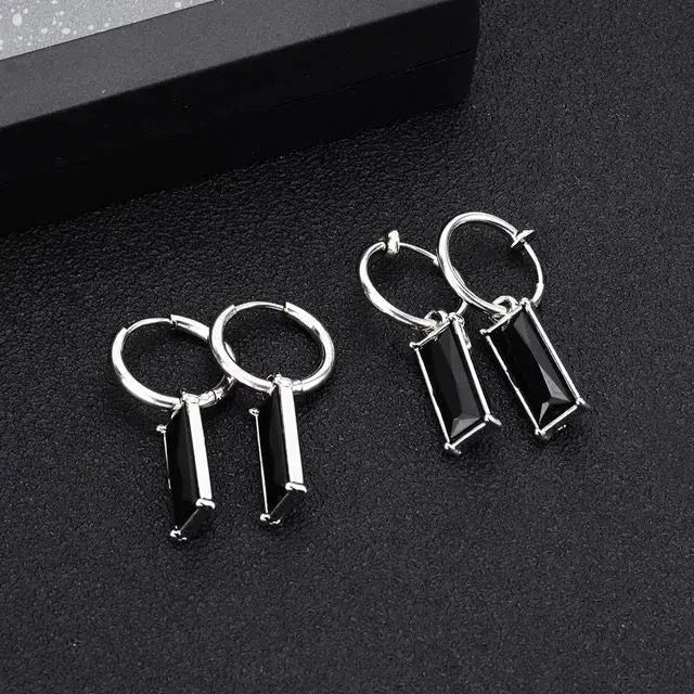 Salty Jaunty Black Earrings (1 Side)