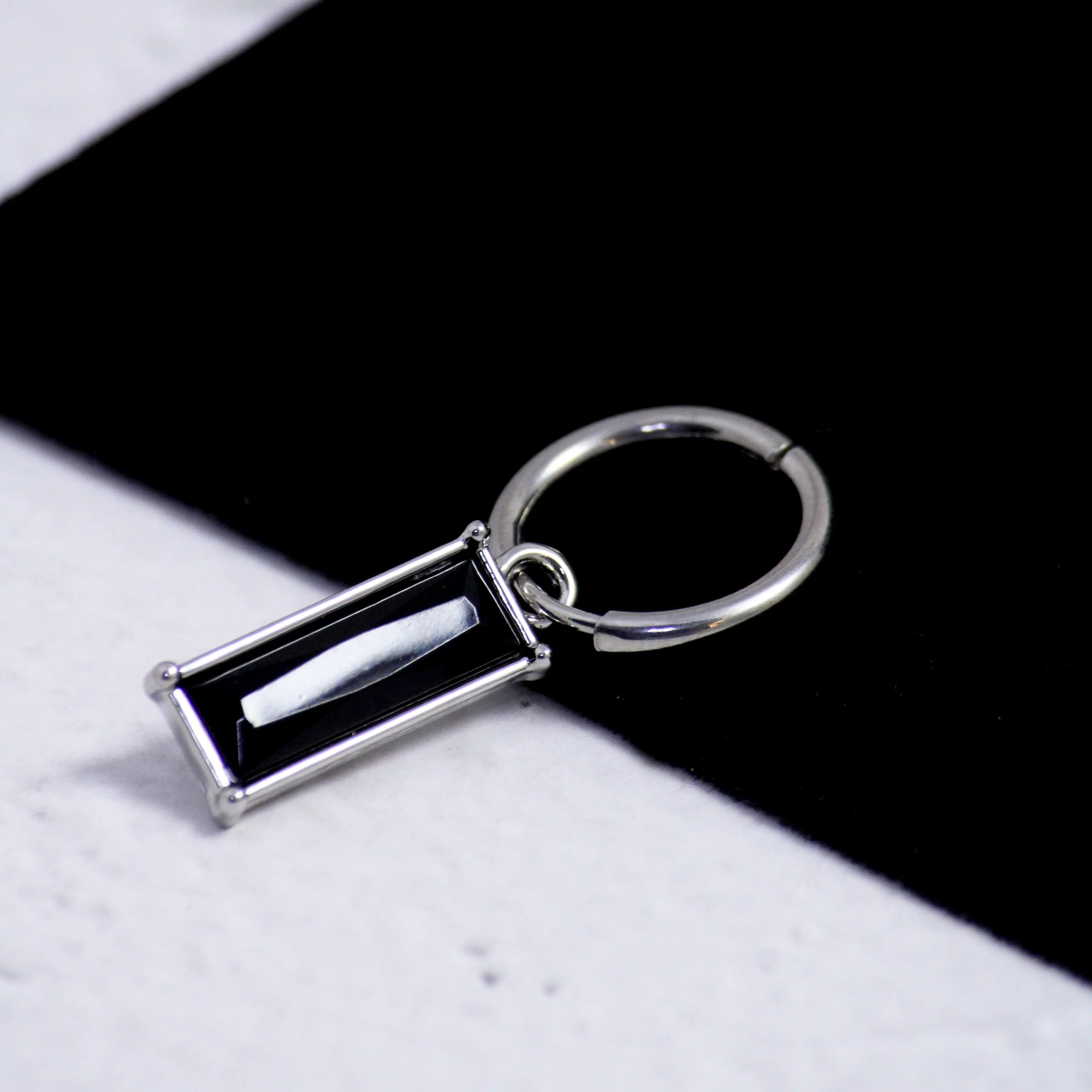 Salty Jaunty Black Earrings (1 Side)