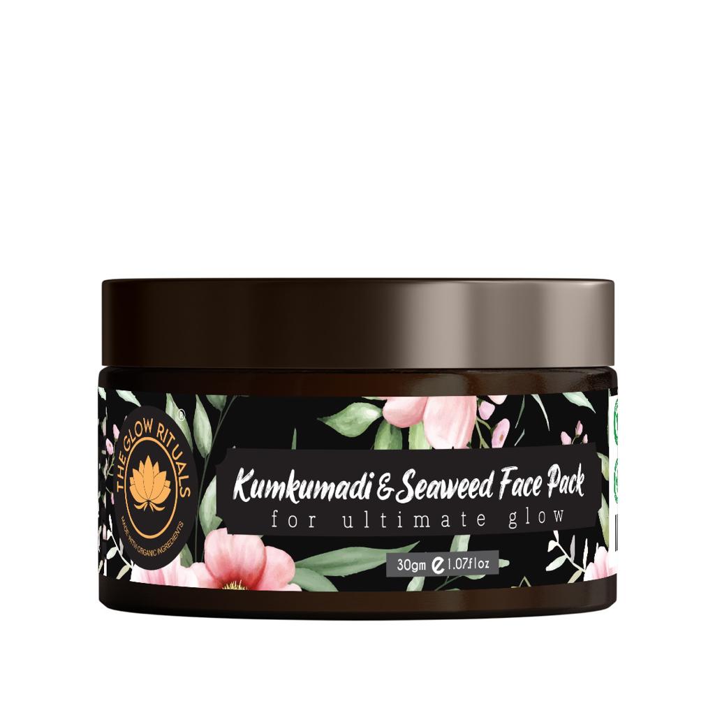 The glow rituals Kumkumadi & Seaweed Face Pack - 50g