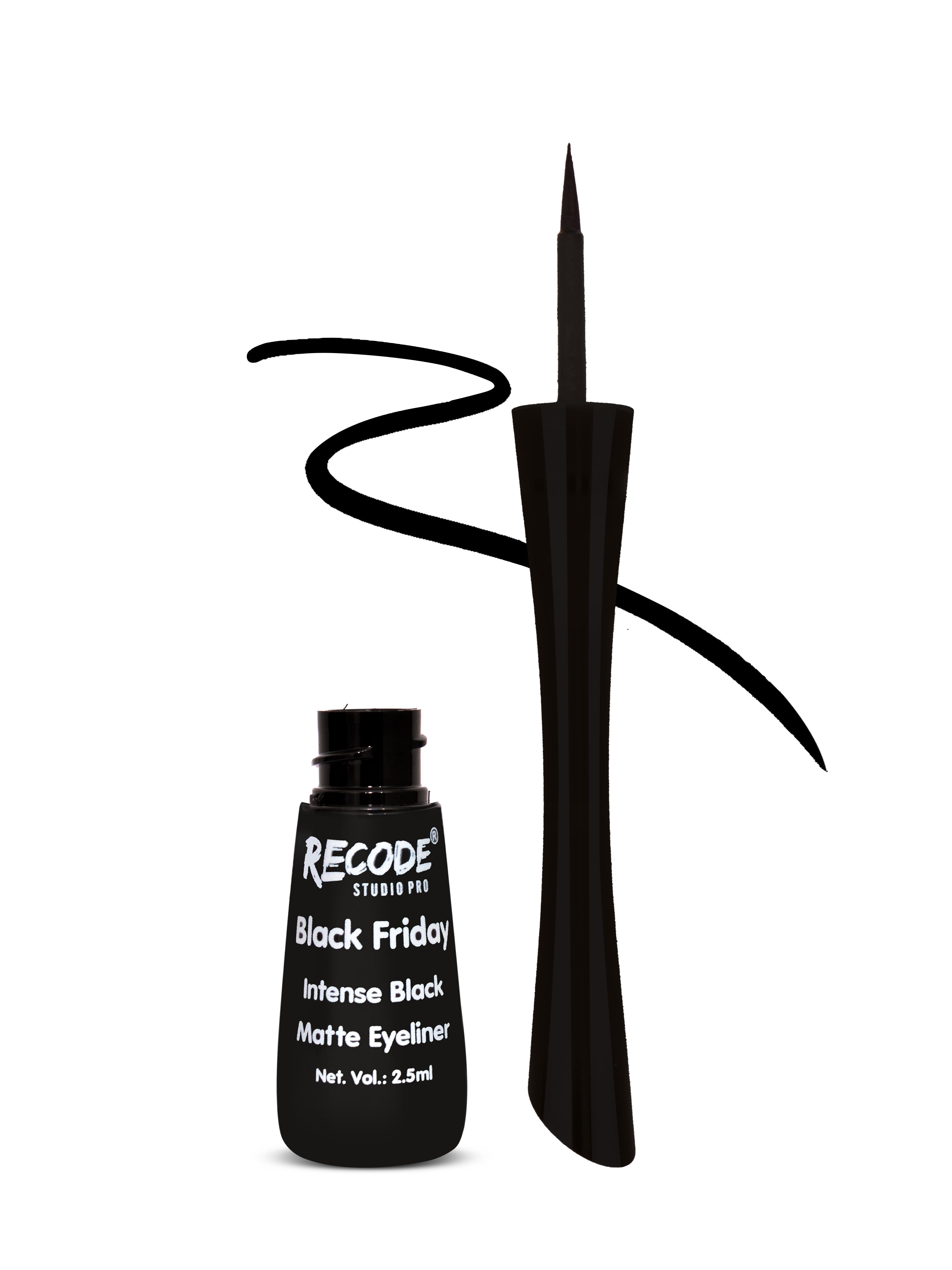 Recode Germany Matte Black Eyeliner Liquid 2.50 Ml