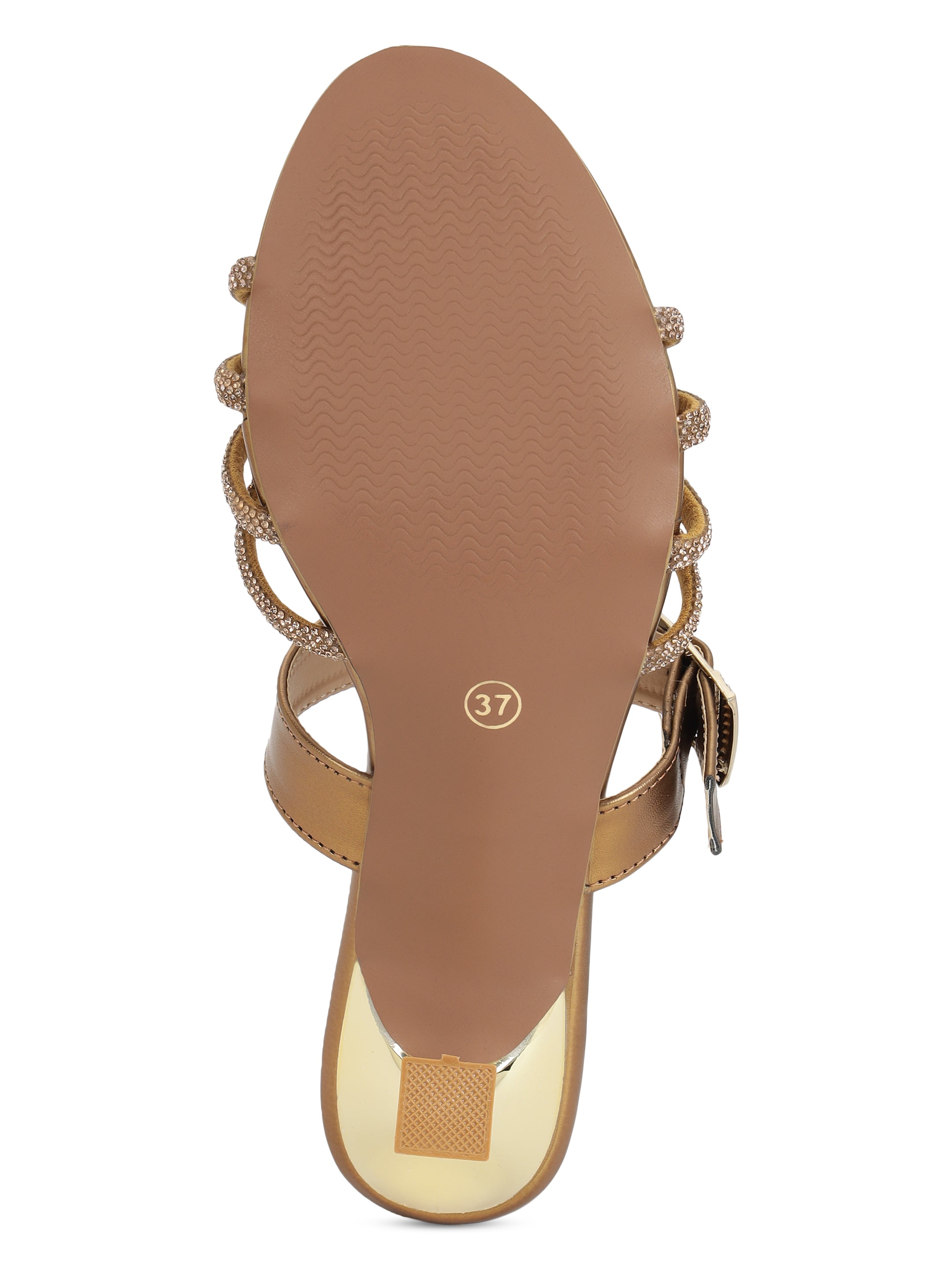 LYDC London - Antique Kitten Heels Sandals for women - Antique