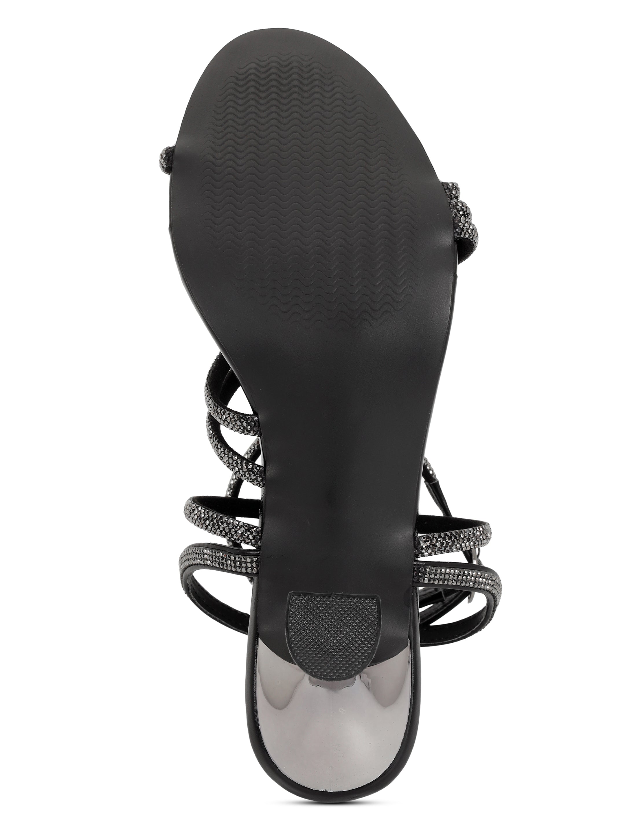 LYDC London - Black Kitten Heels Sandals for women - Black