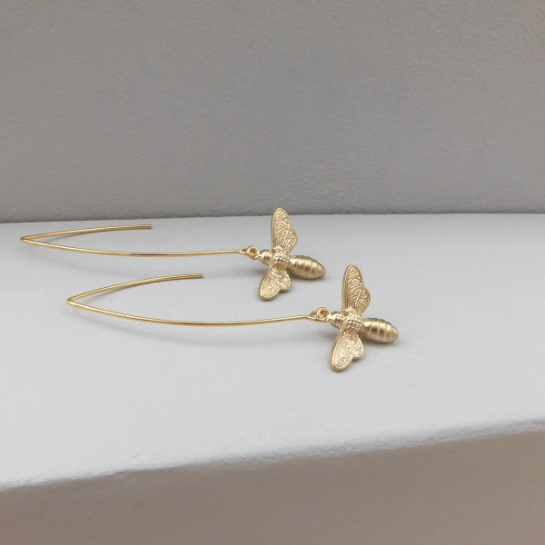 Salty Flutter Bee Drop Earrings
