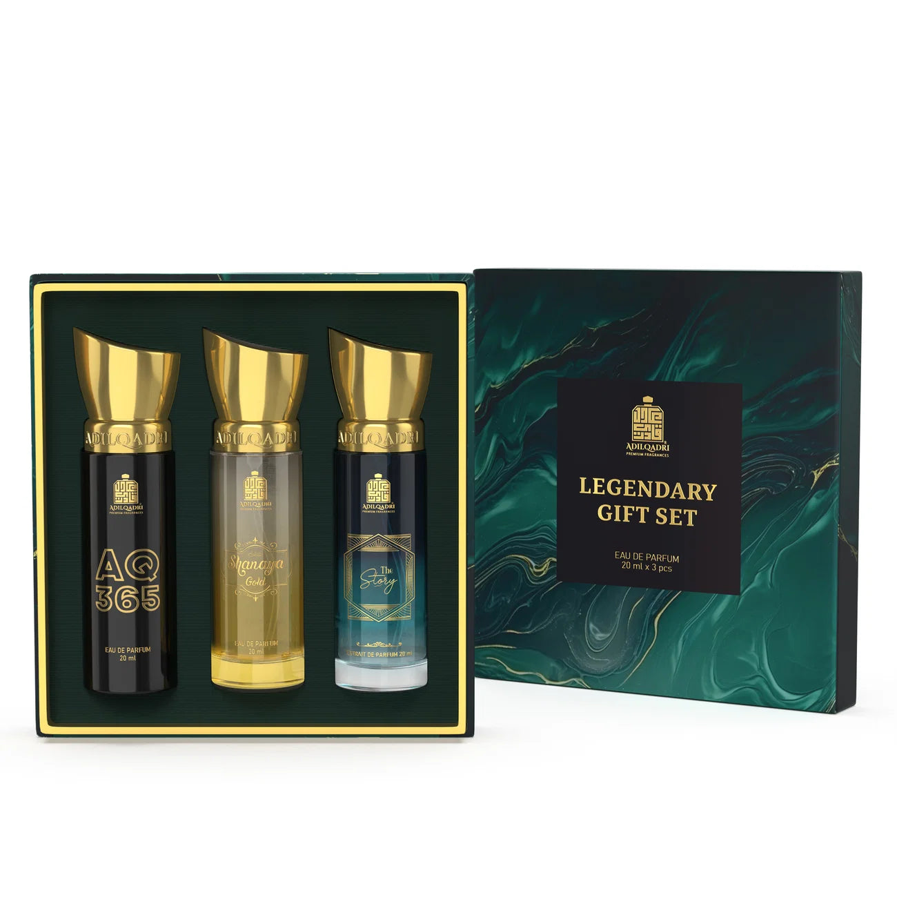 AdilQadri Legendary Gift Set 3 Pcs Set of Premium Perfume Spray