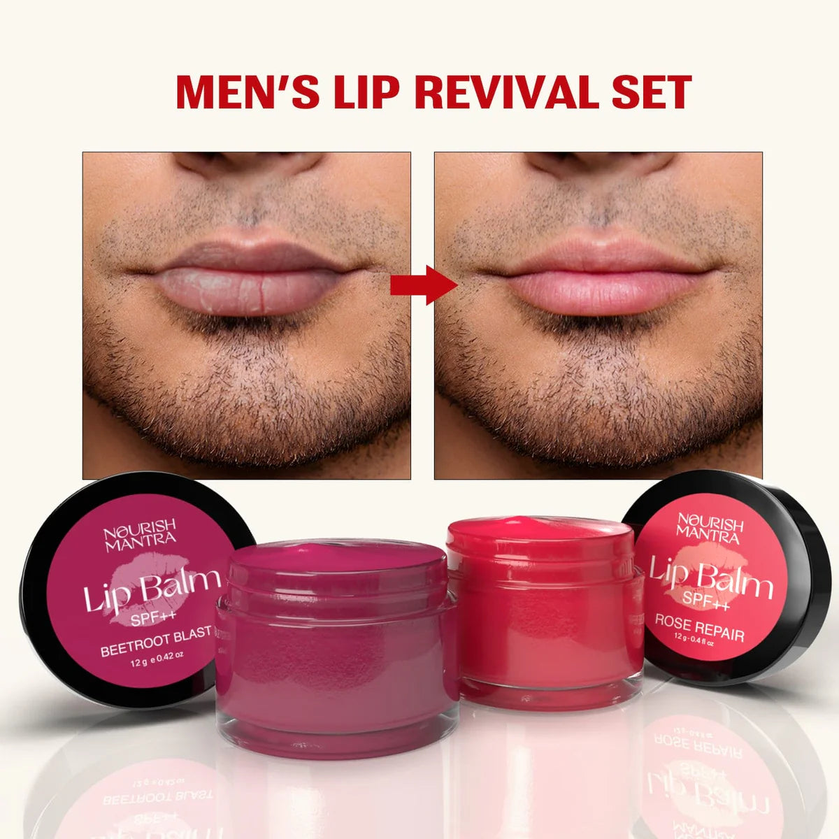 Nourish Mantra Men's Lip Revival Set