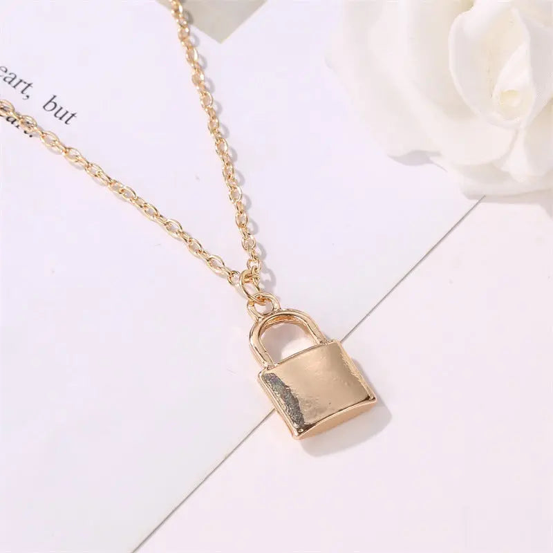 Salty Lock Charm Necklace