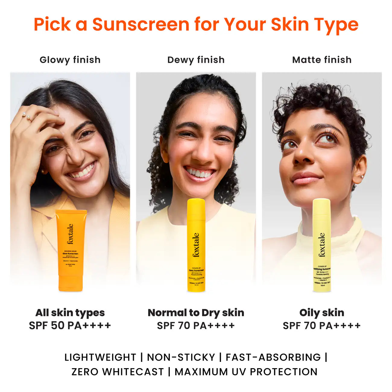 Foxtale SPF 70 Matte Finish Sunscreen for Oily Skin