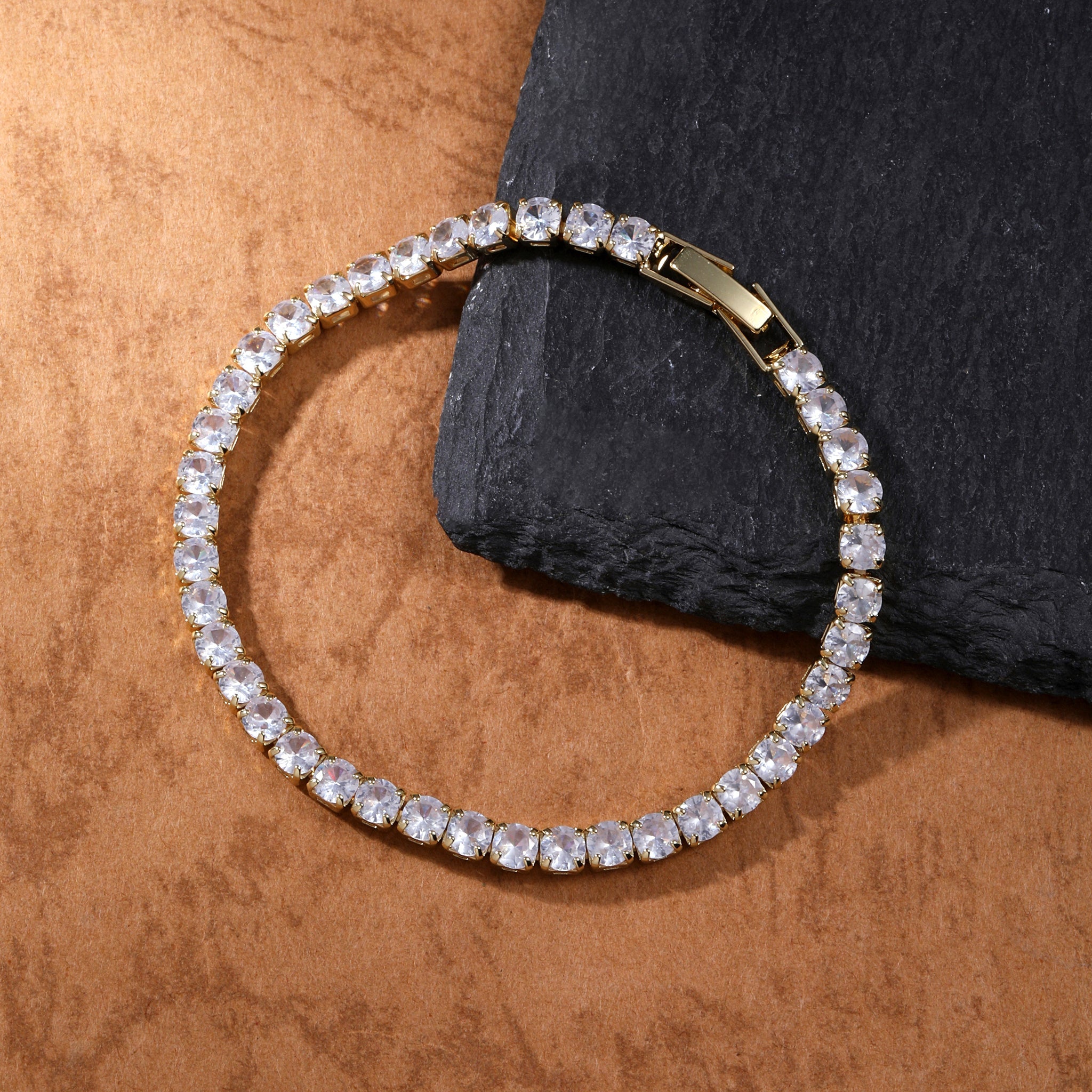 Salty Radiance Tennis Bracelet - Gold
