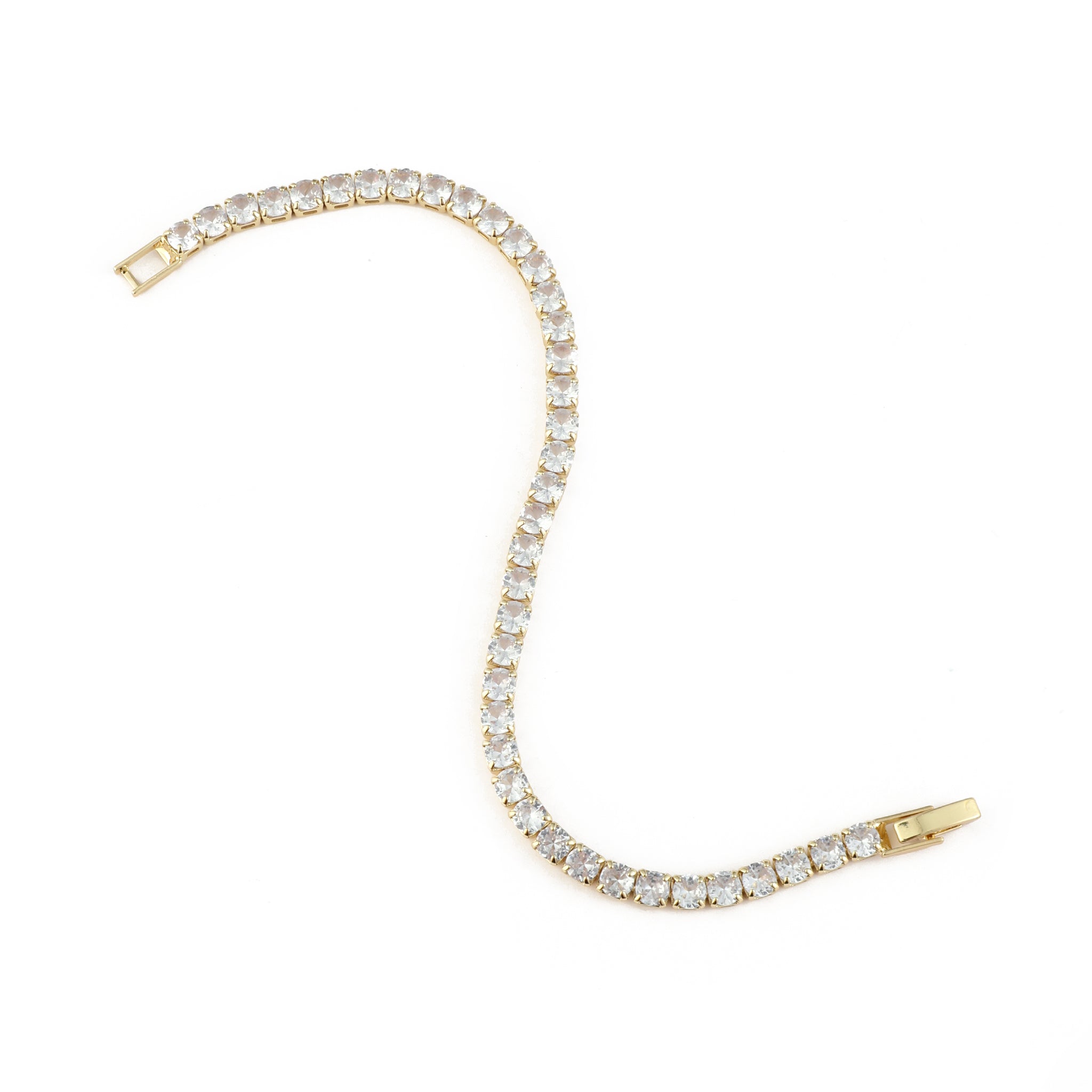 Salty Radiance Tennis Bracelet - Gold