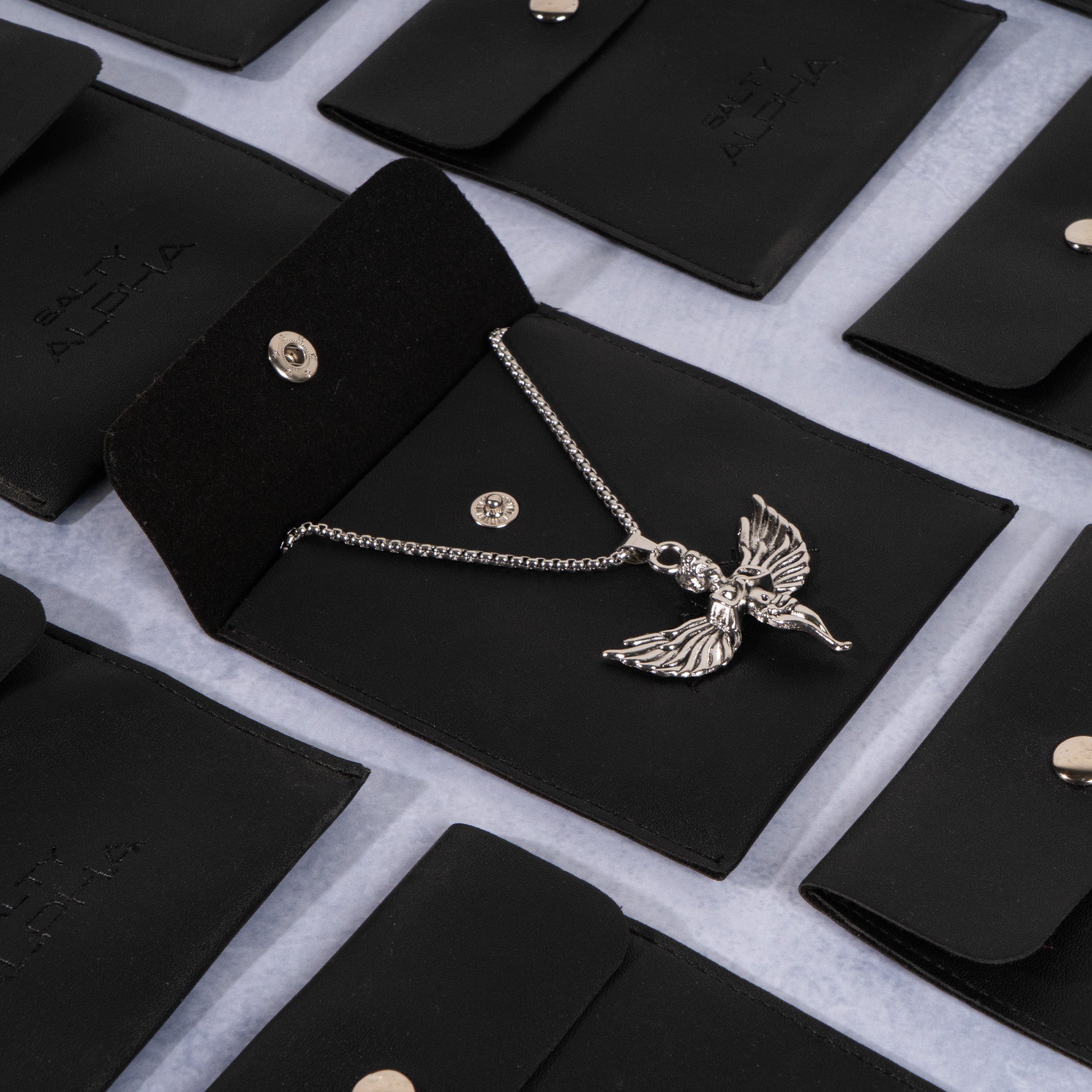 Salty Greek Angel Silver Chain