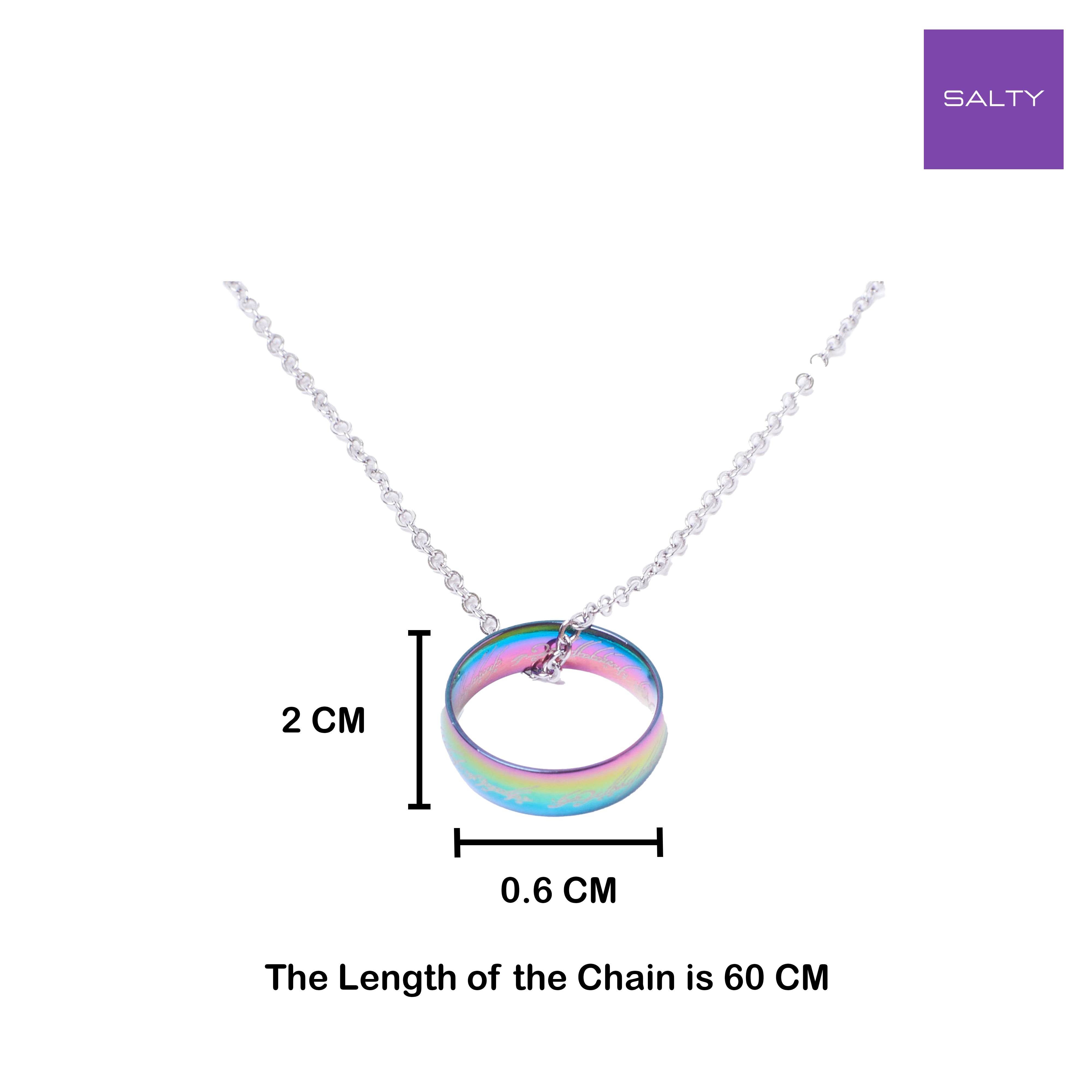 Salty Promise Ring Chain - Holographic