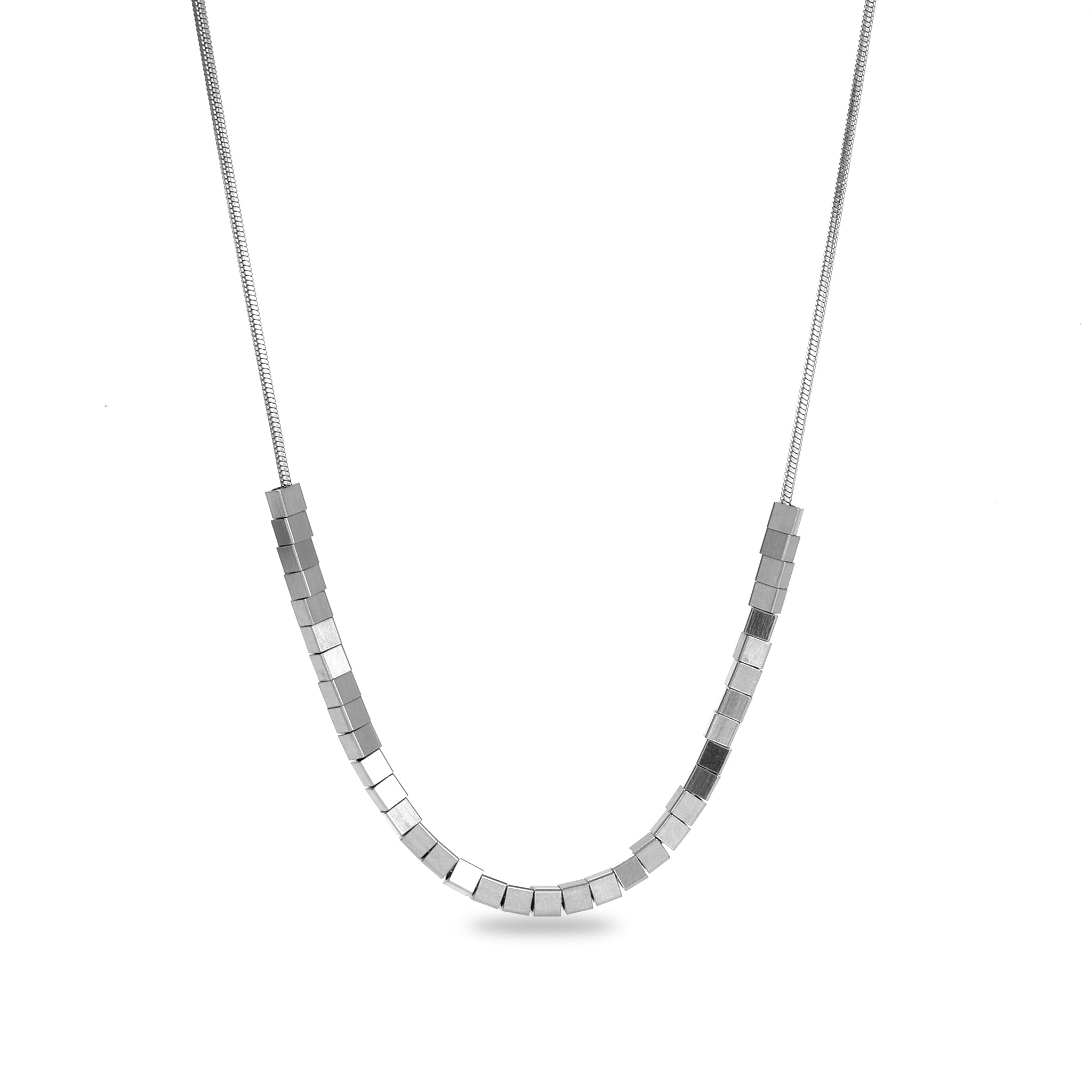 Salty Silver Chevron Chain
