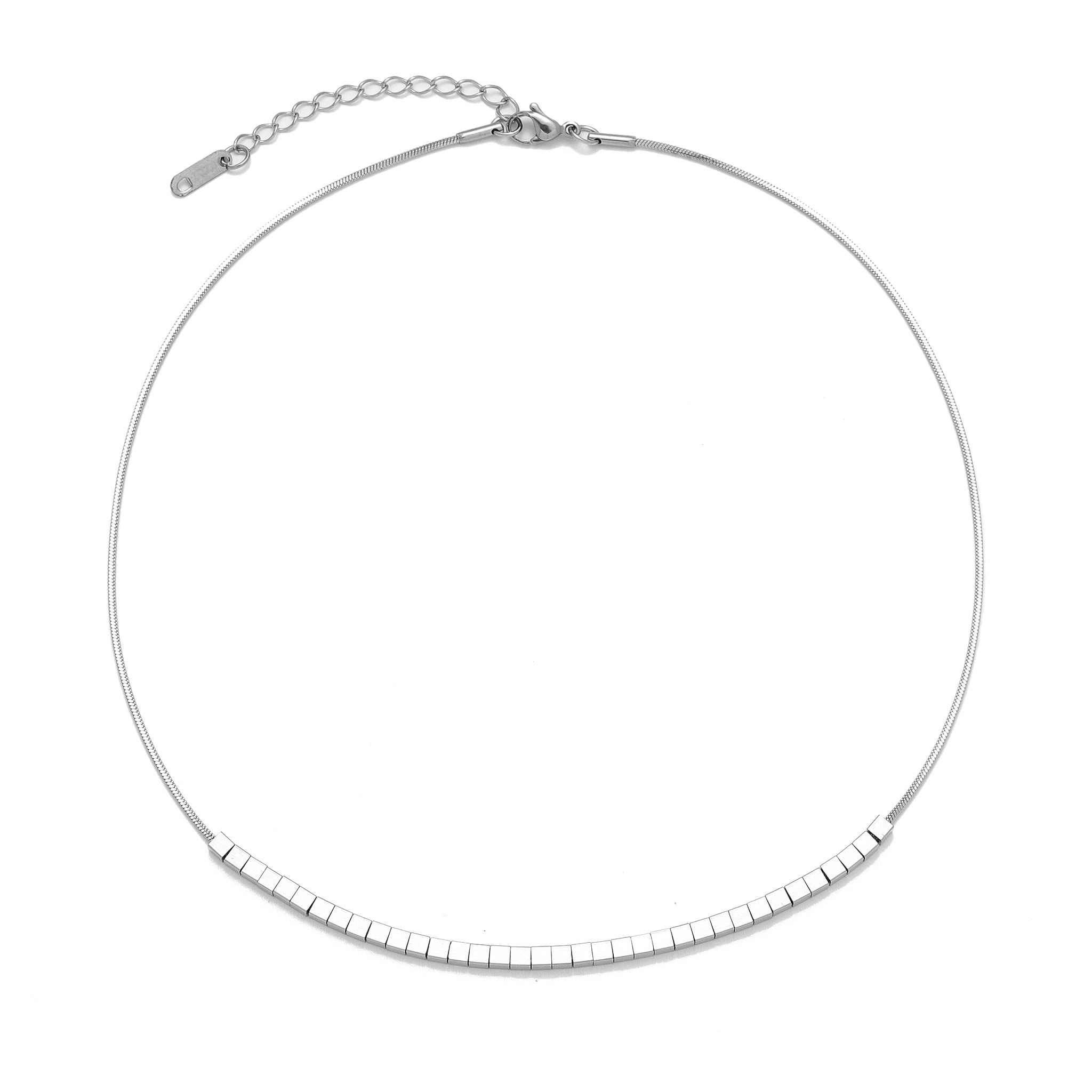 Salty Silver Chevron Chain