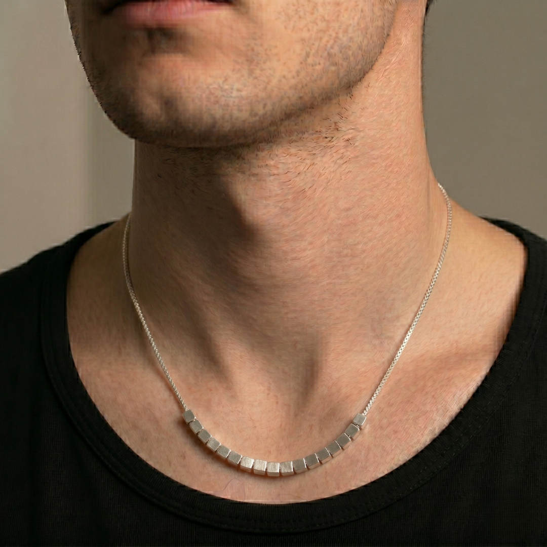 Salty Silver Chevron Chain
