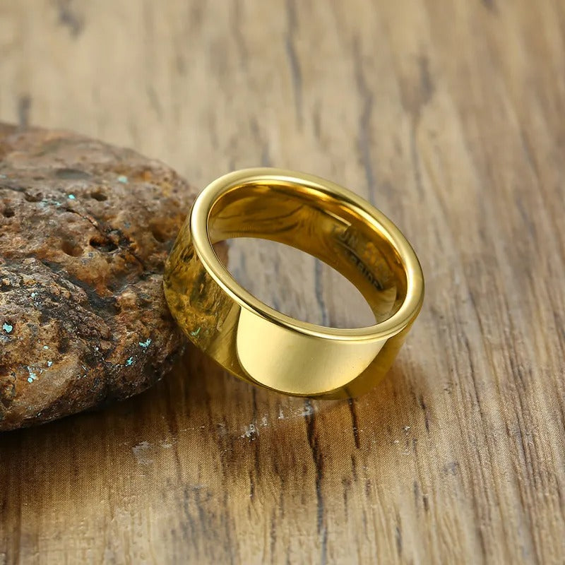 Salty Cool Dude Plain Golden Ring
