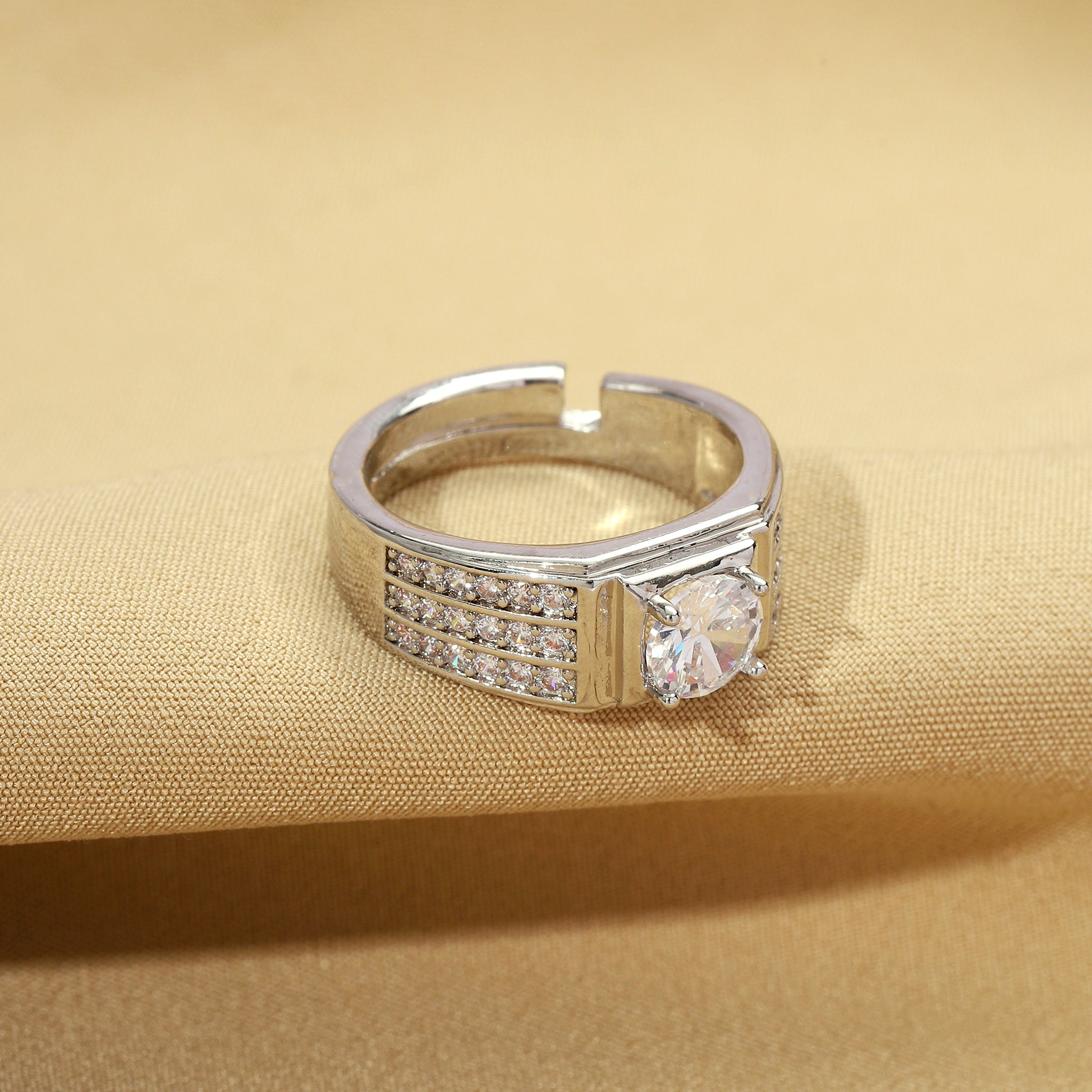 Salty Luminous Crystal Ring