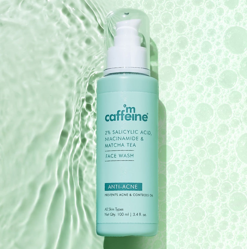 mCaffeine 2% Salicylic Acid Niacinamide & Matcha Tea Face Wash - 100ml