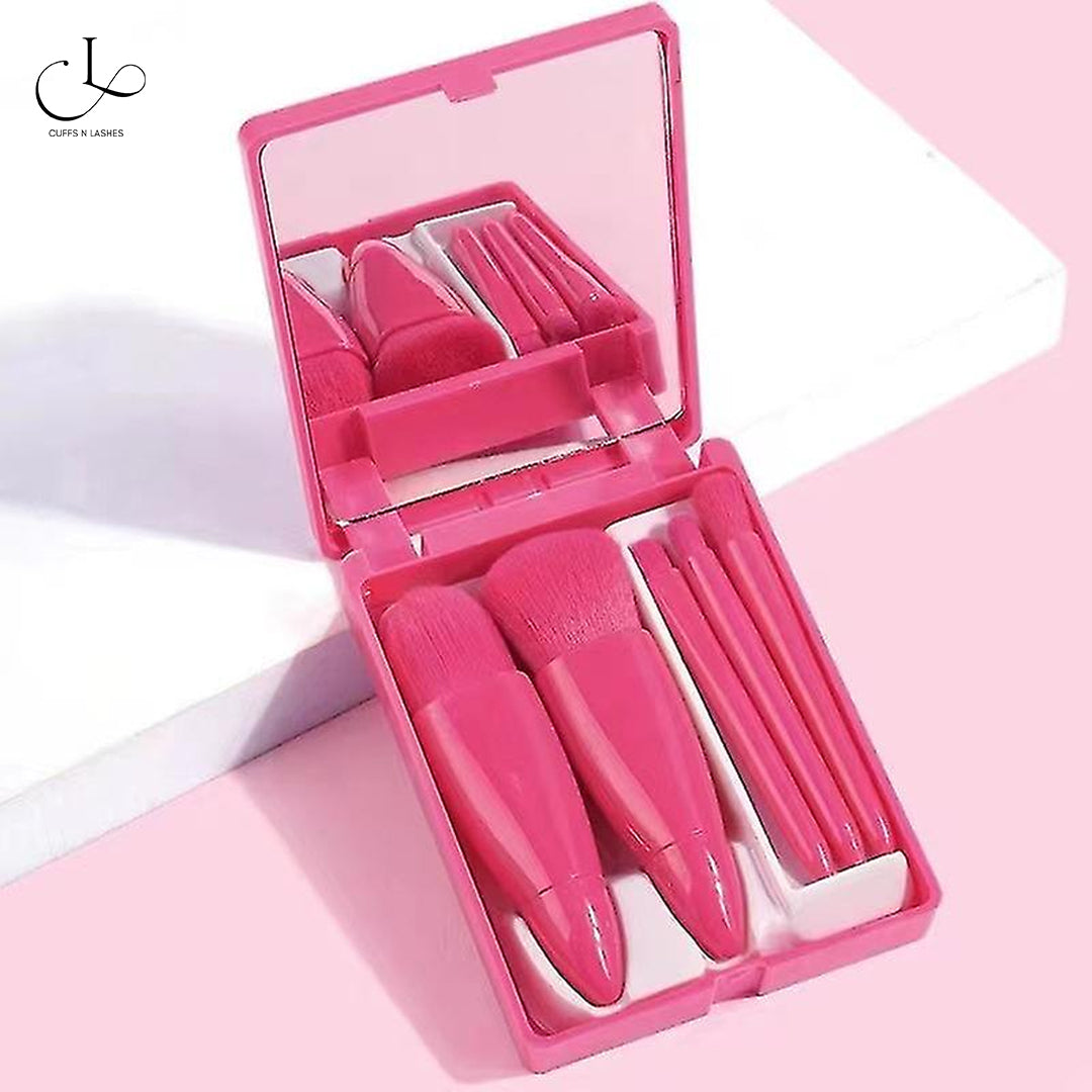Cuffs N Lashes Mini Brush Set Of 5 - Pink