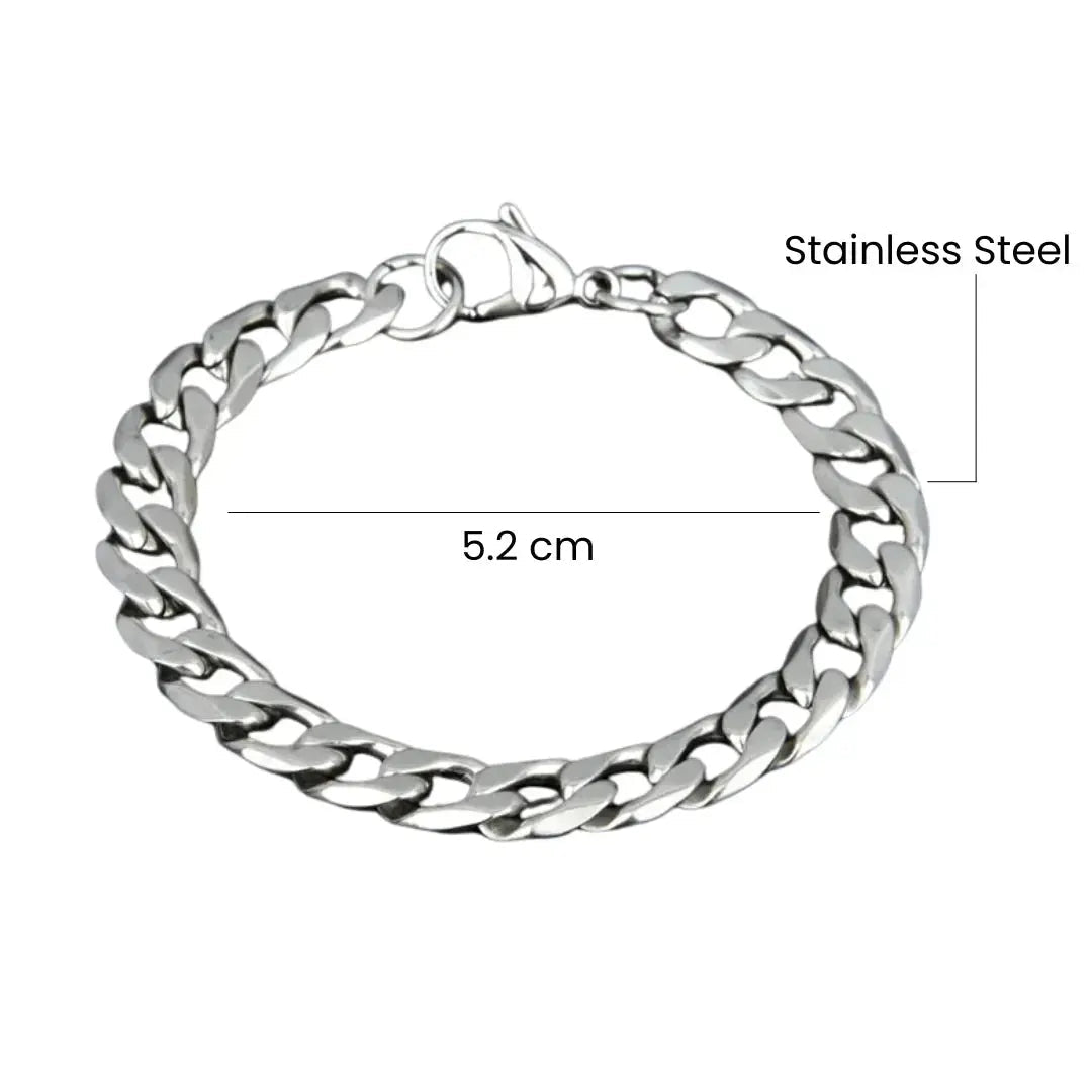 Salty Modern Monk Silver Bracelet