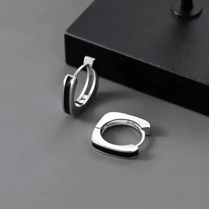 Salty Modern Silver Earrings