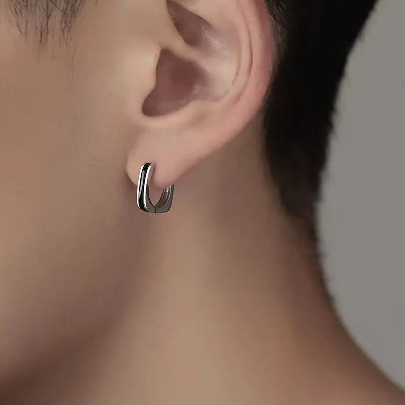Salty Modern Silver Earrings