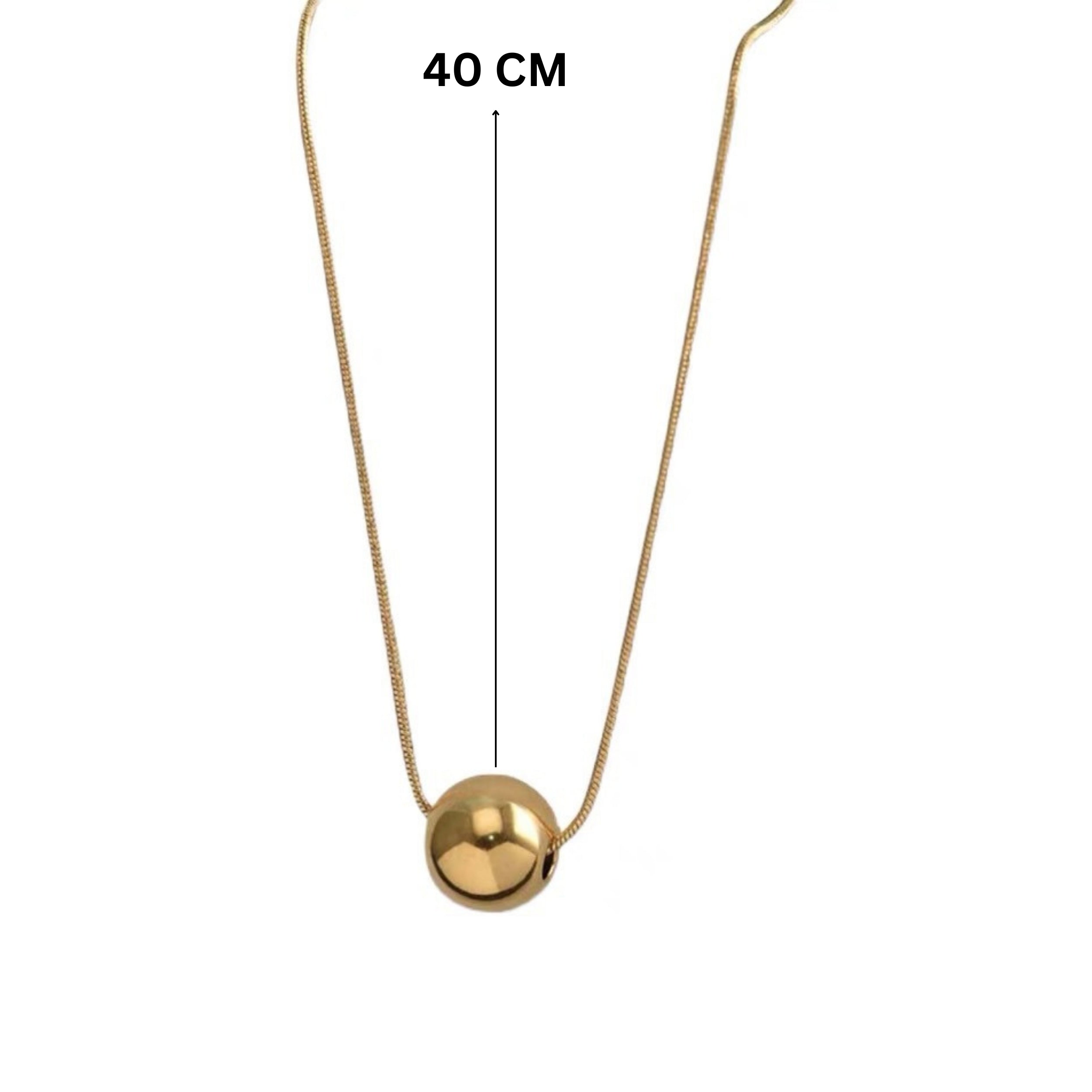 Salty Dream Ball Golden Necklace