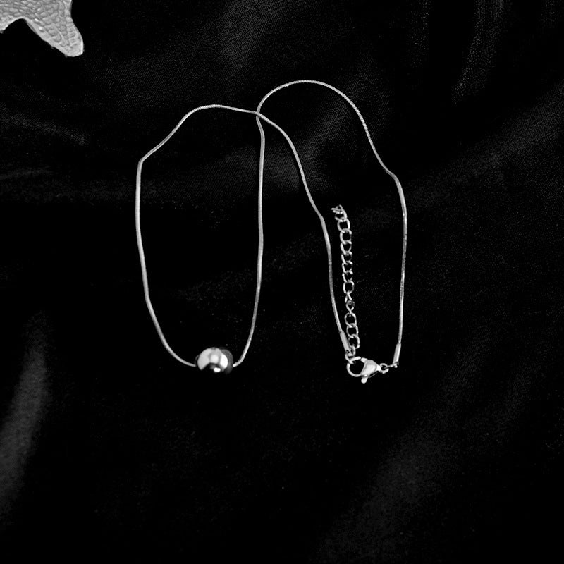 Salty Dream Ball Silver Necklace