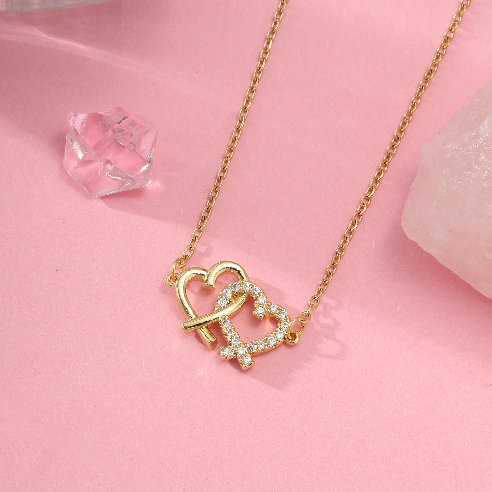 Salty Linked Hearts Necklace