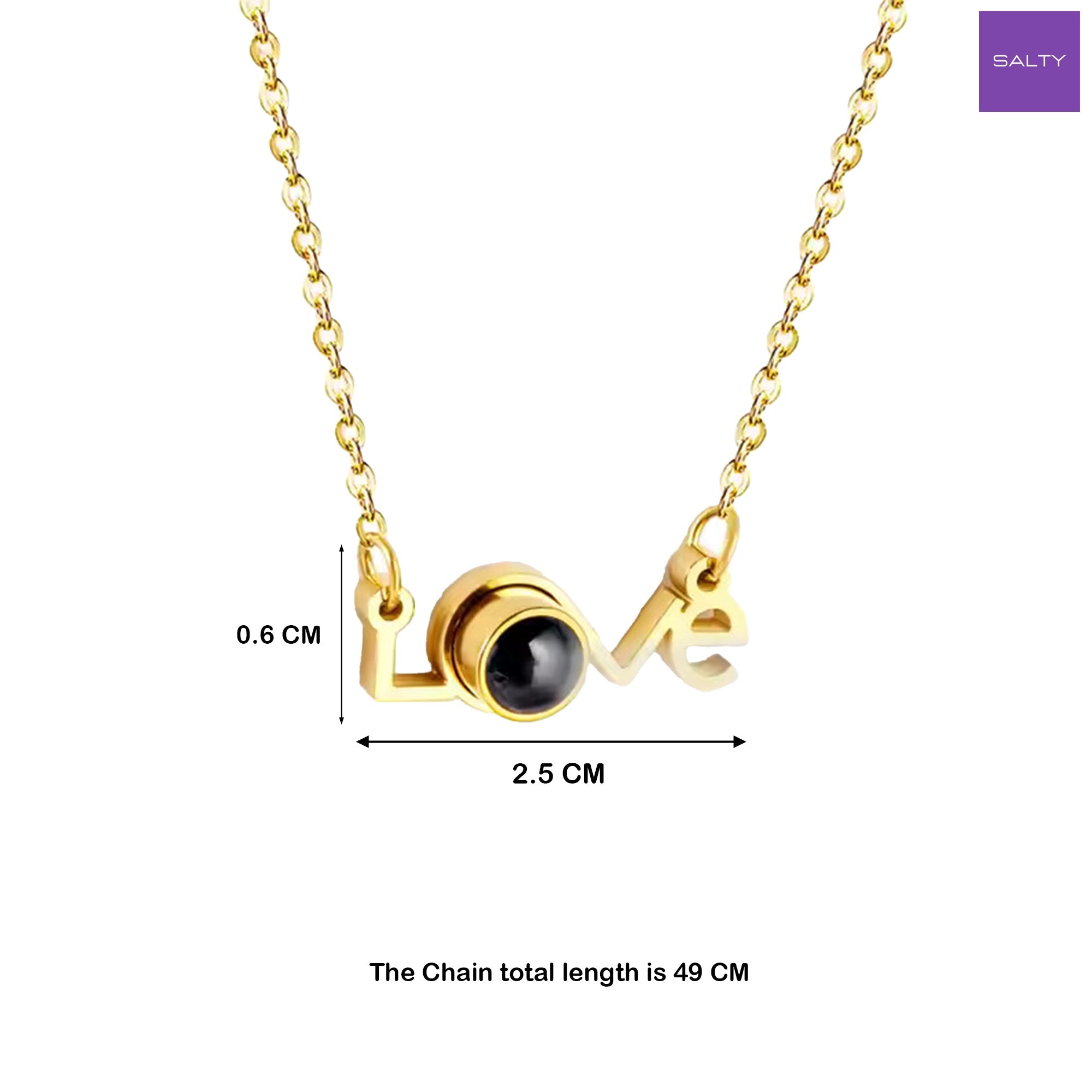 Salty Love Story Charm Necklace