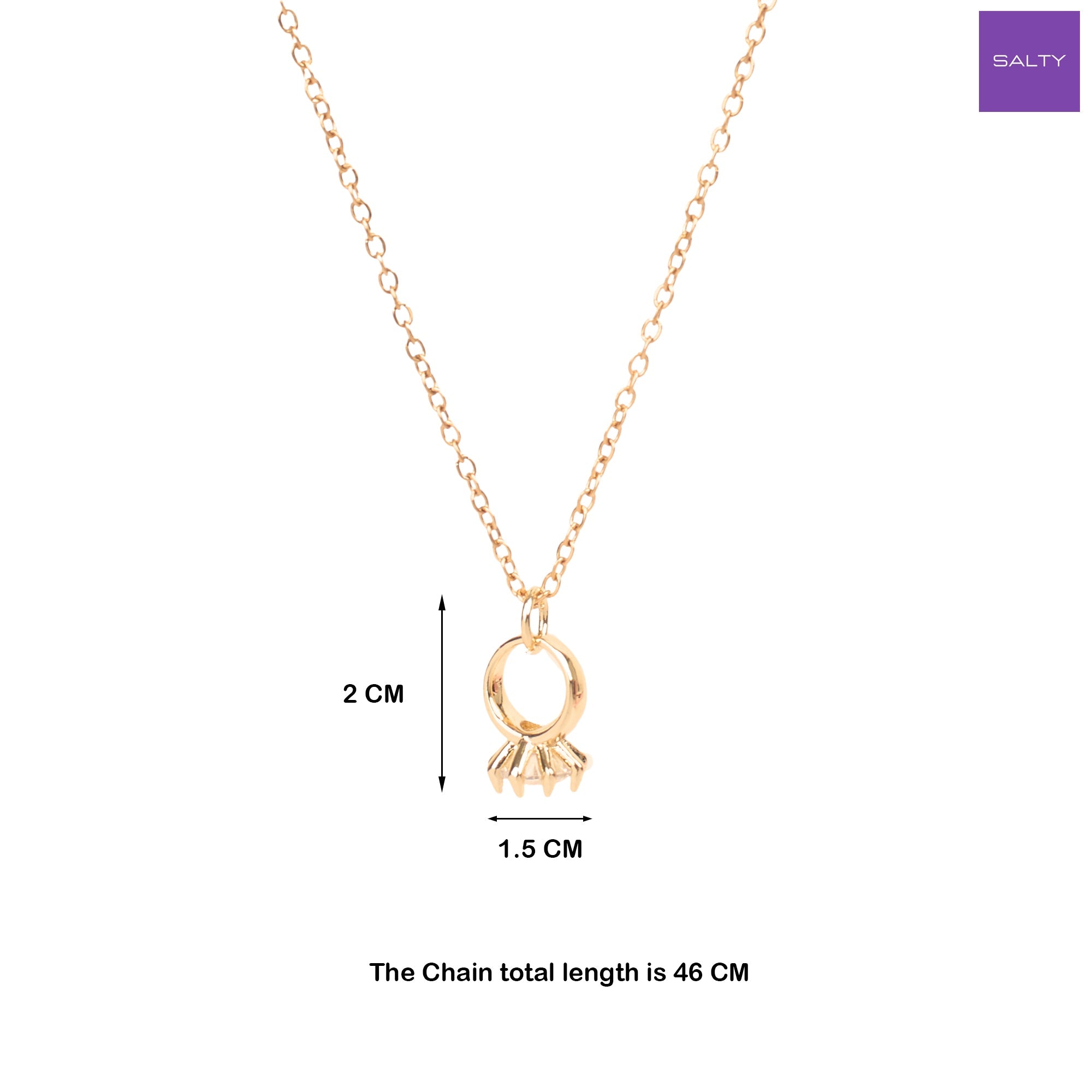 Salty Promise Ring Necklace
