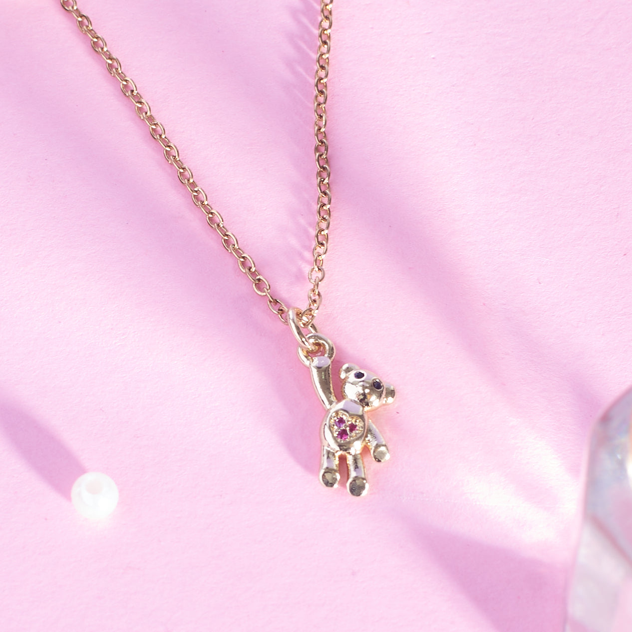 Salty Teddy Charm Necklace