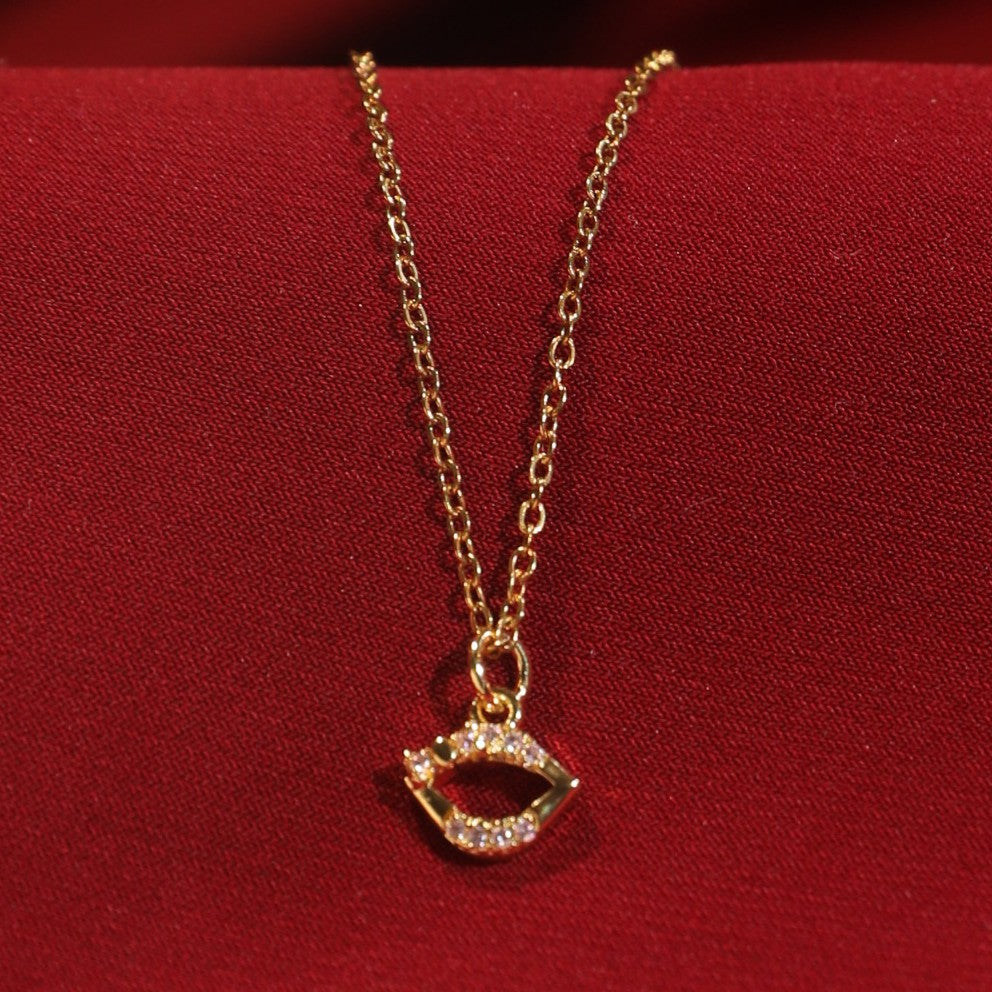 Salty Lover's Kiss Charm Necklace