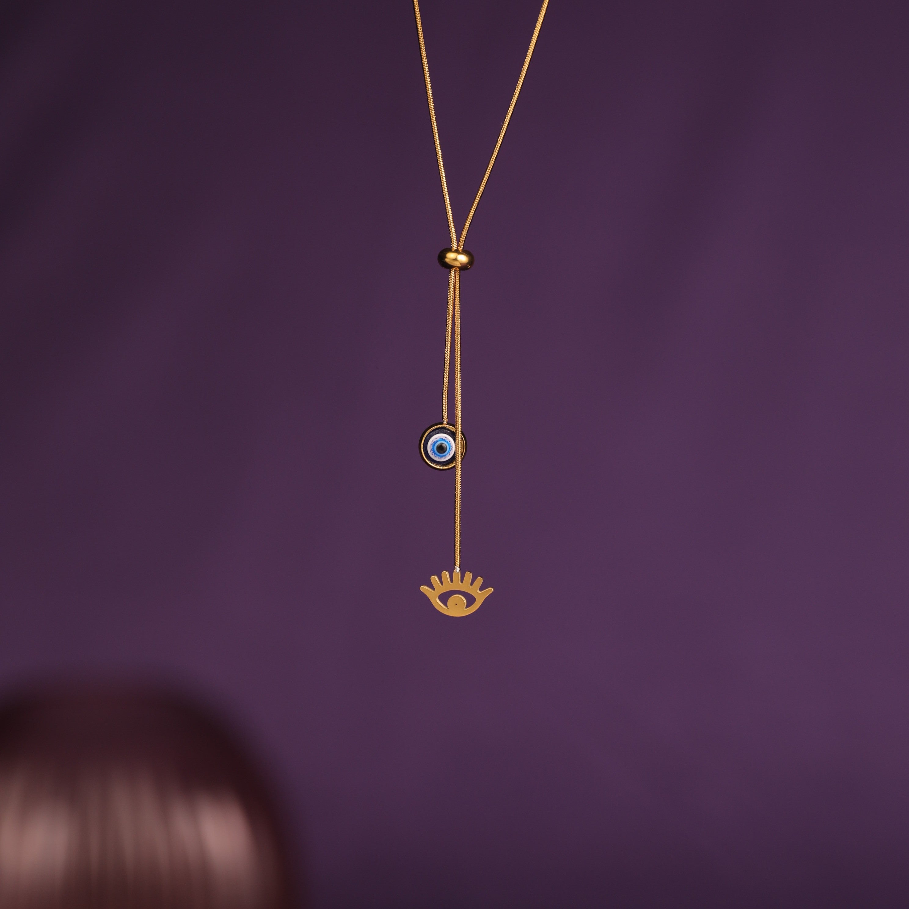 Salty Evil Eye Elegance Necklace