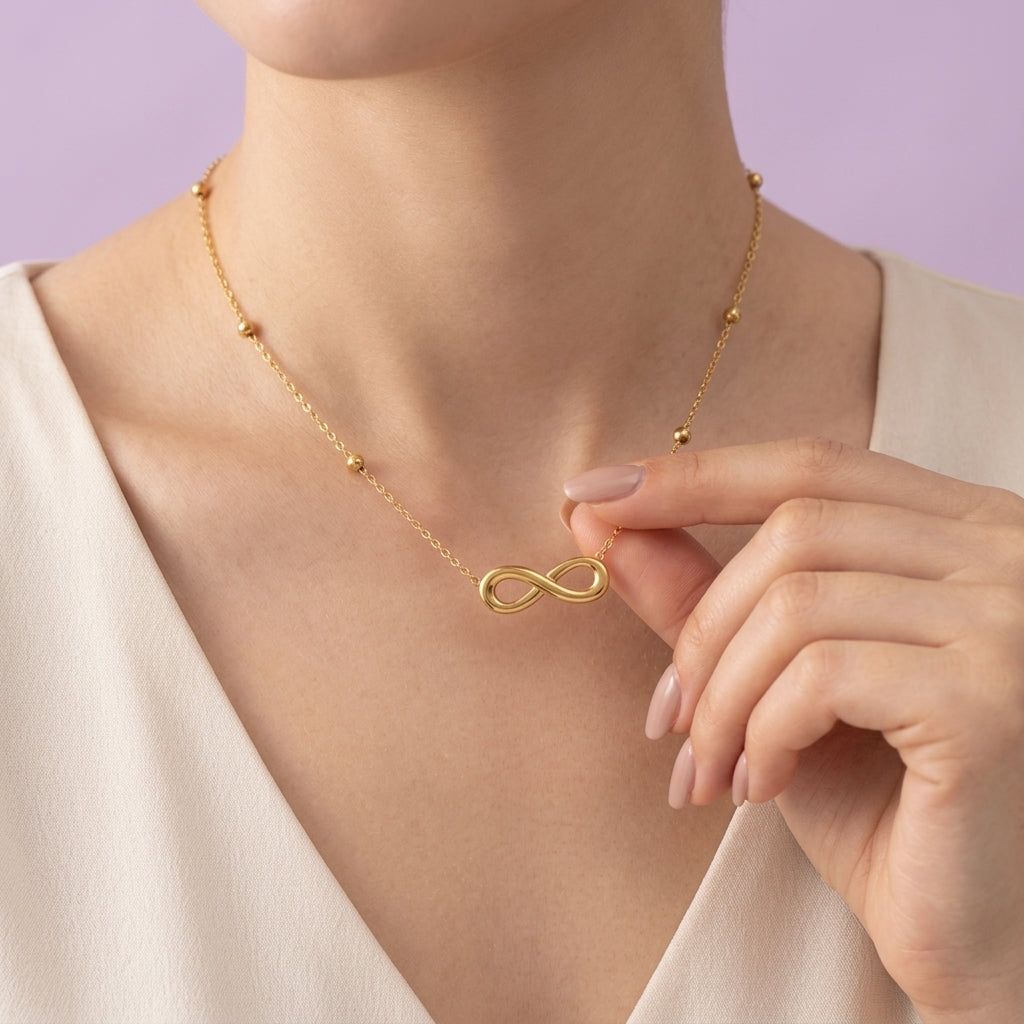 Salty Endless Grace Bow Necklace