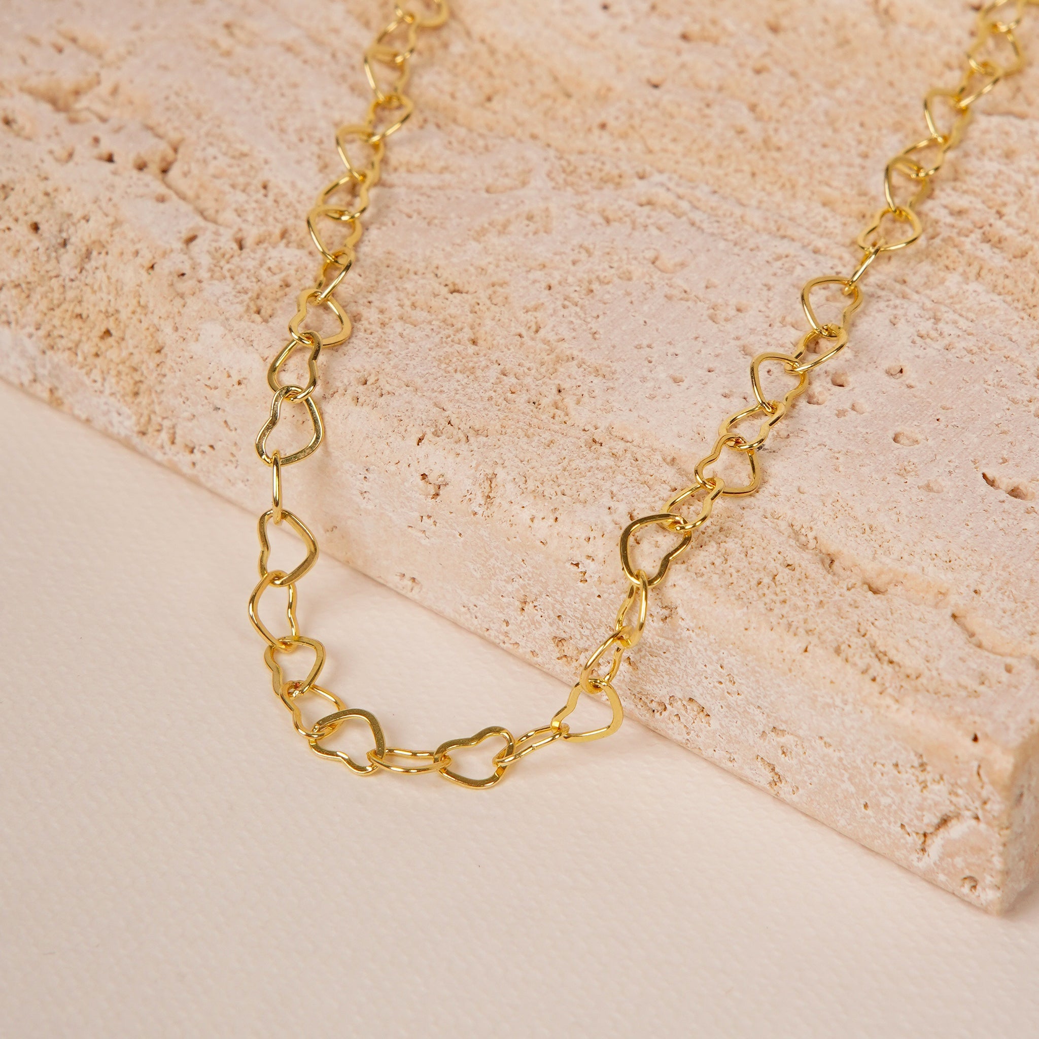 Salty Golden Heart Link Minimal Chain