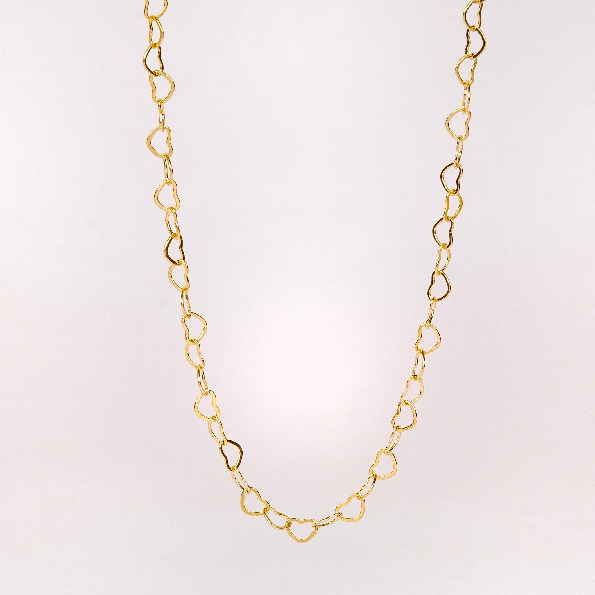 Salty Golden Heart Link Minimal Chain