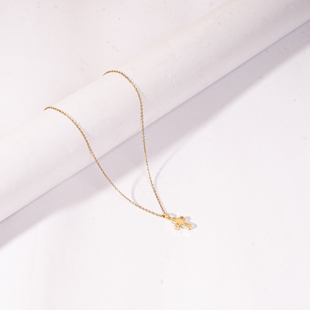 Salty Bold Cross Necklace