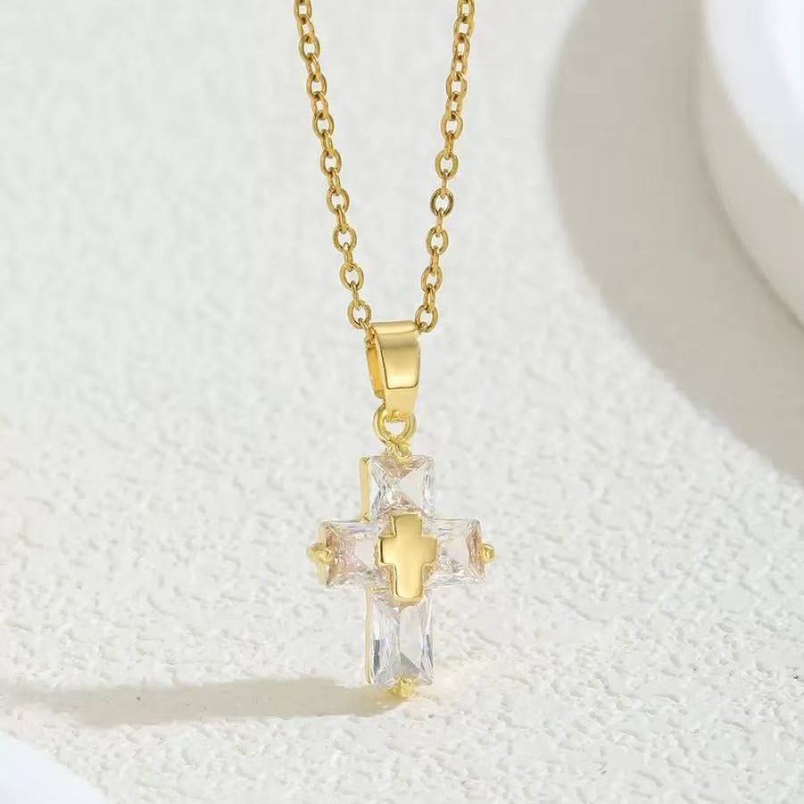 Salty Bold Cross Necklace