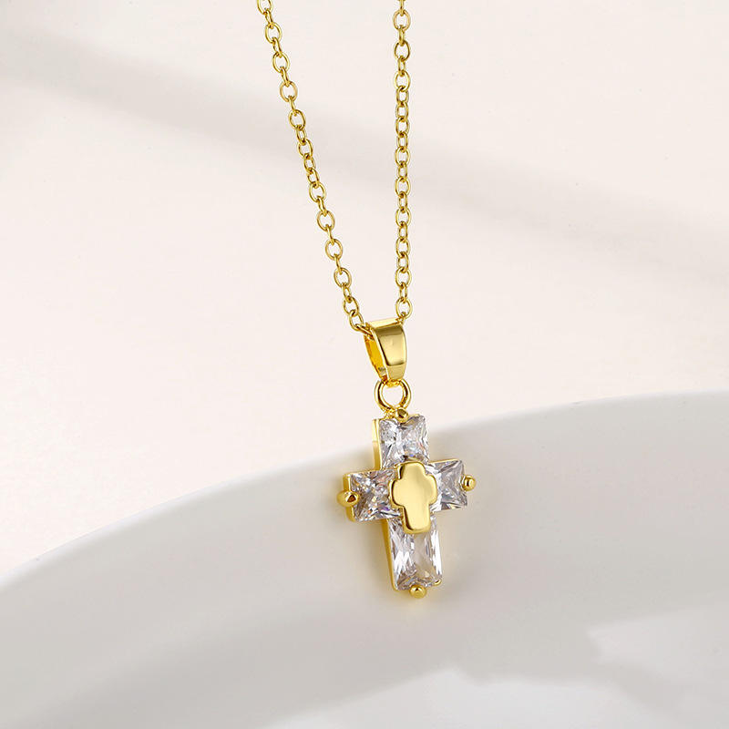 Salty Bold Cross Necklace