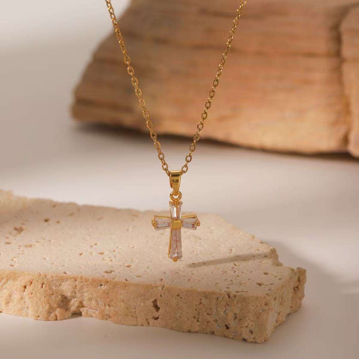 Salty Luxe Cross Necklace