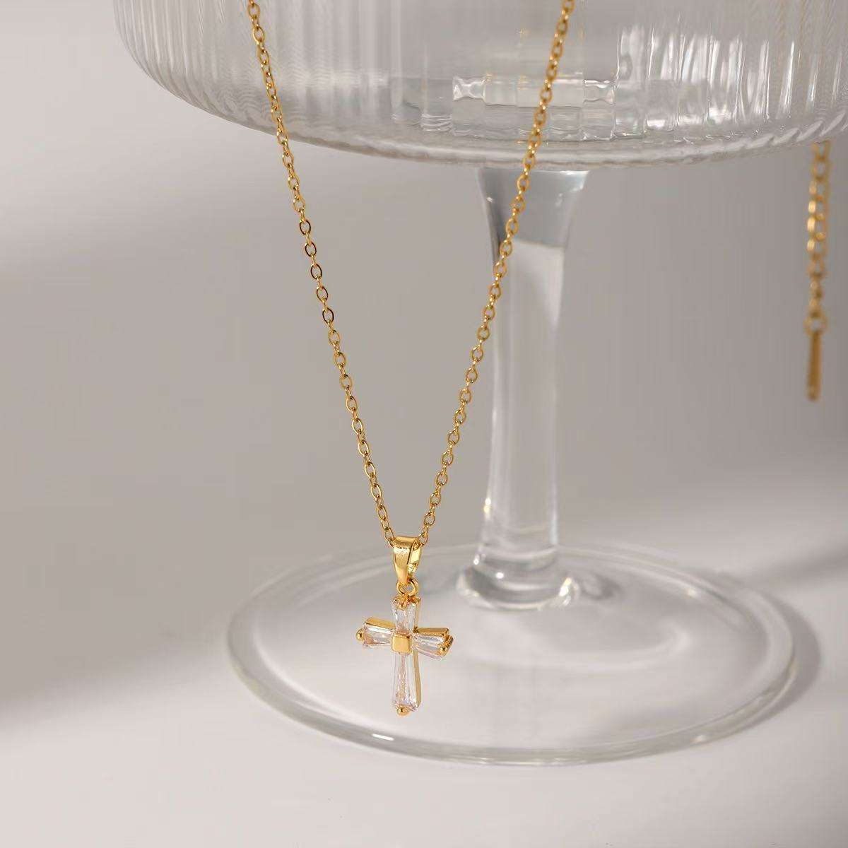 Salty Luxe Cross Necklace