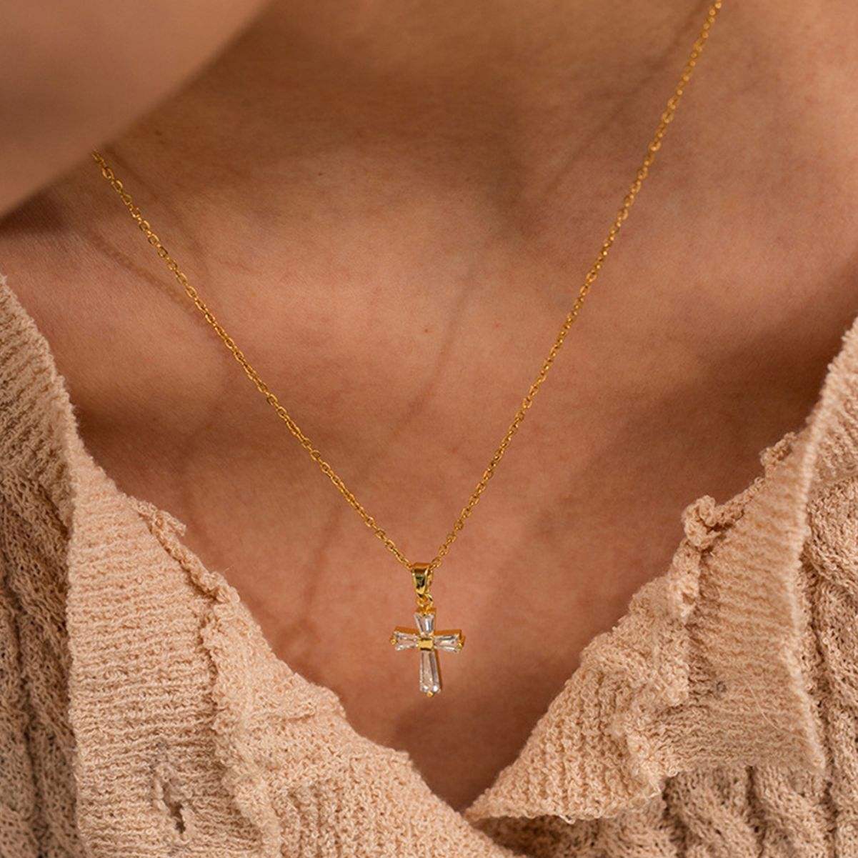 Salty Luxe Cross Necklace
