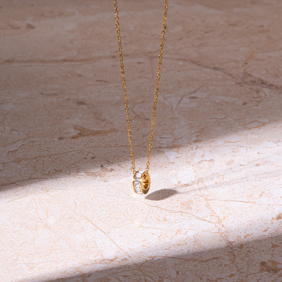 Salty Golden Bloom Pearl Necklace