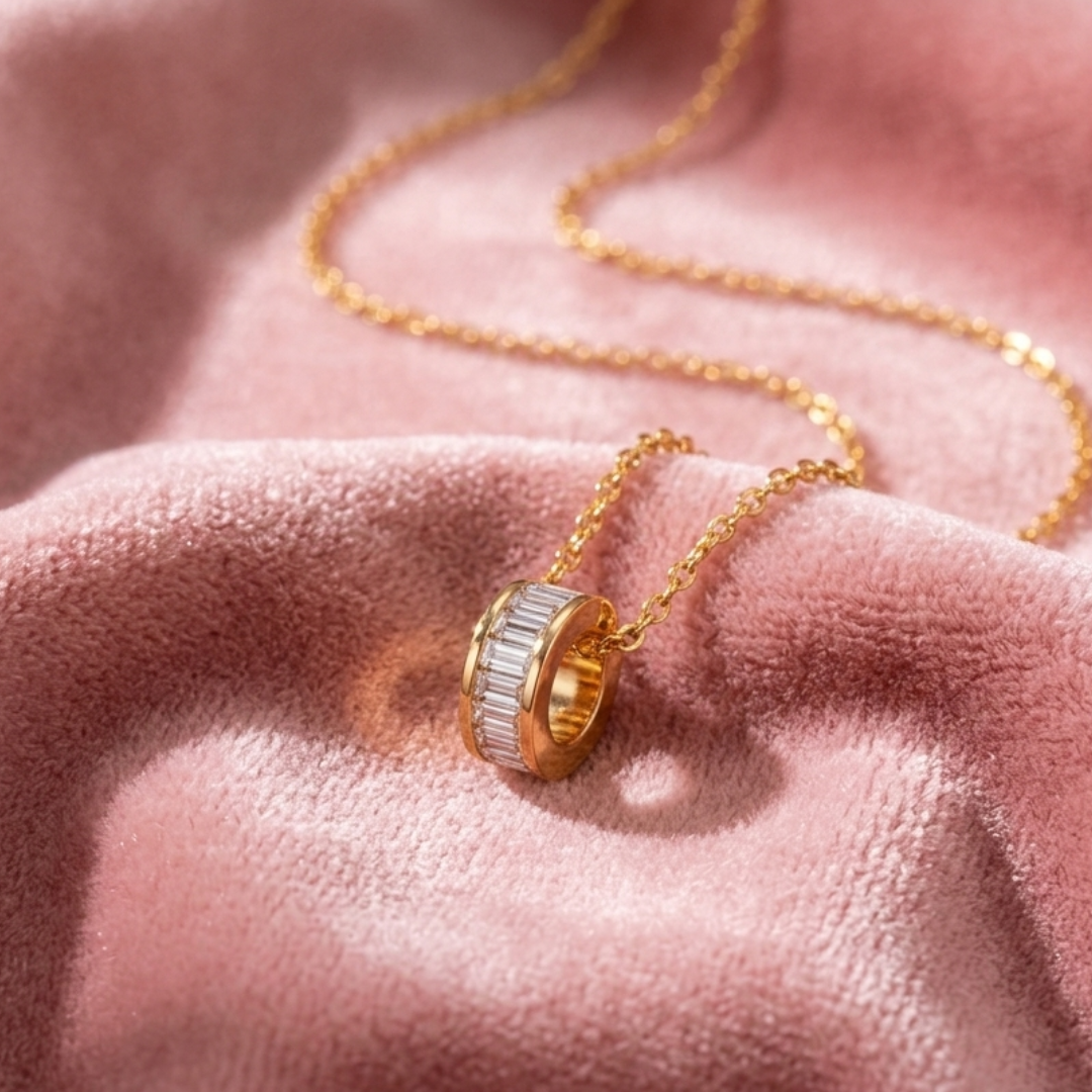 Salty Golden Bloom Pearl Necklace
