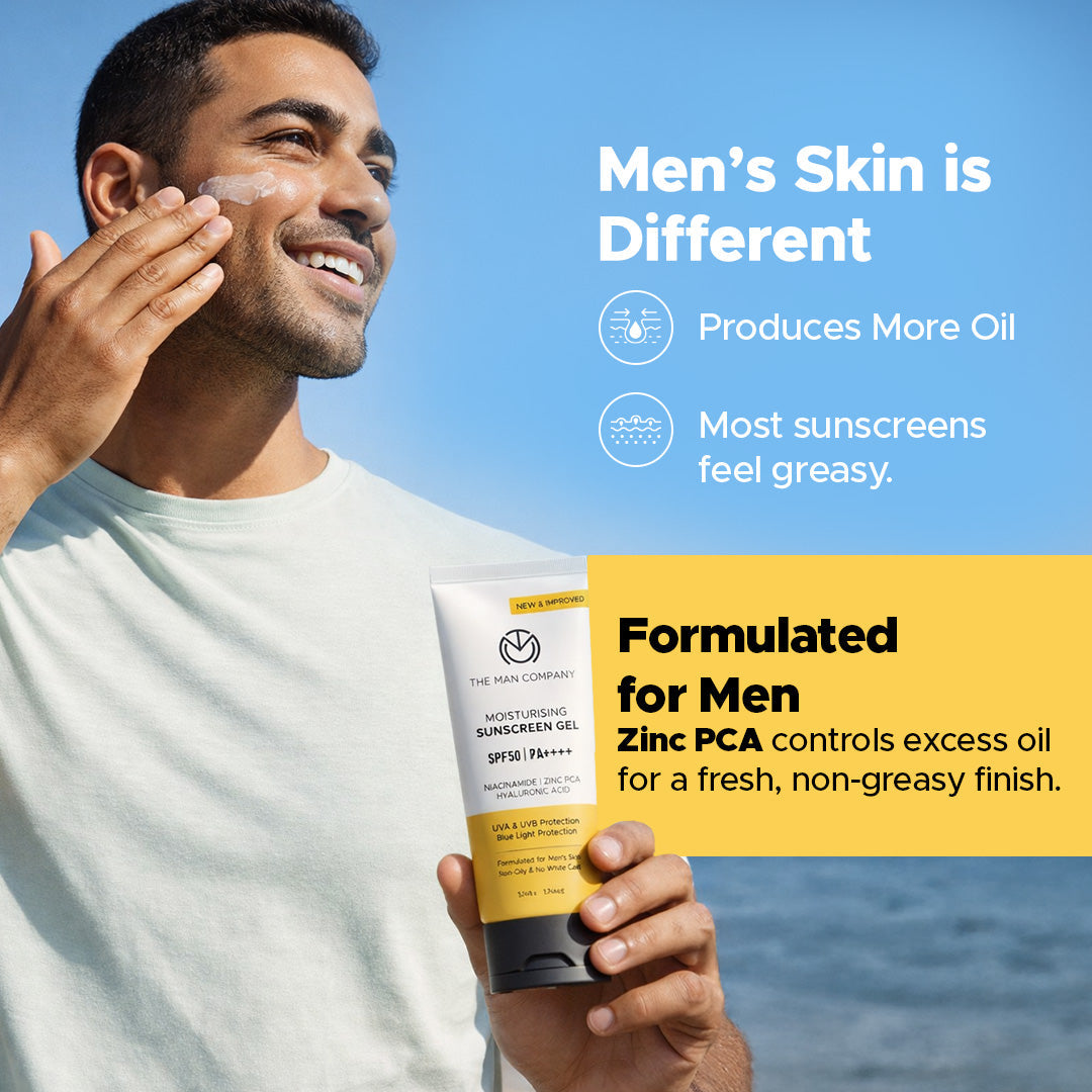 The Man Company Moisturising Sunscreen Gel for Men SPF50 PA++++