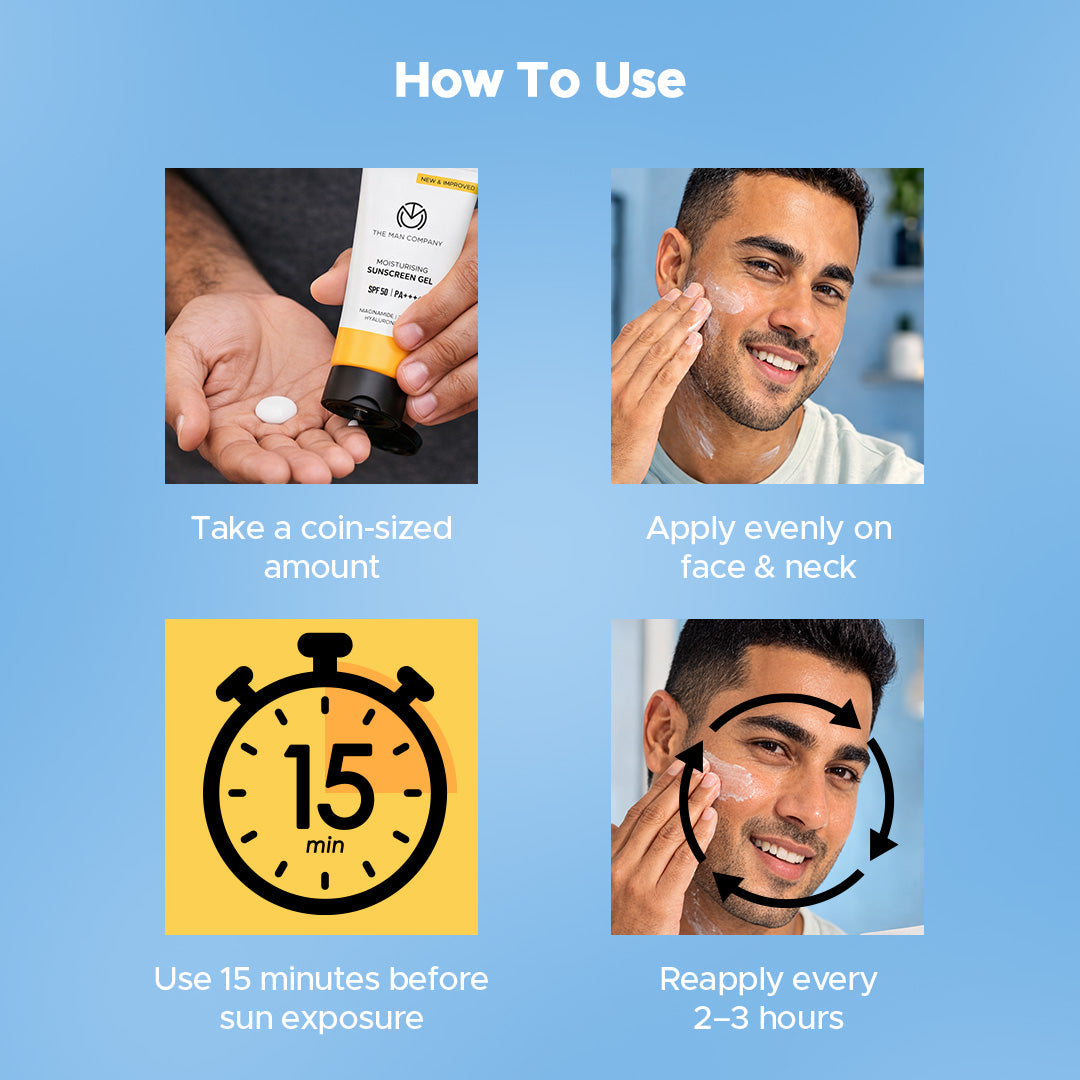 The Man Company Moisturising Sunscreen Gel for Men SPF50 PA++++