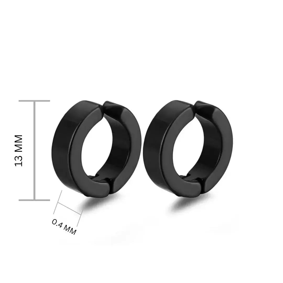 Salty Non-pierced Clip On Earrings Black
