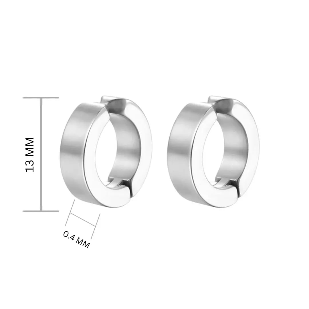 Salty Non-pierced Clip On Earrings Silver
