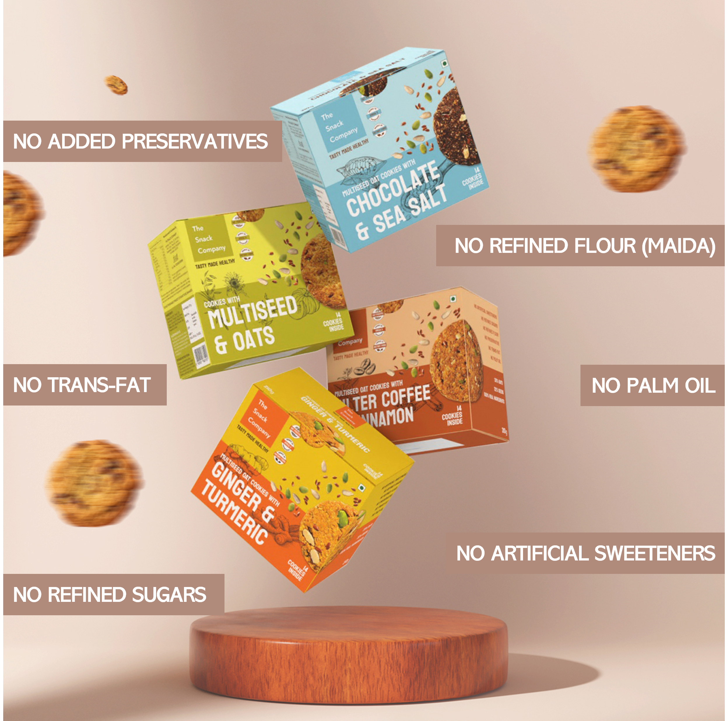 The Snack Company Multi Seed & Oats Cookies Combo